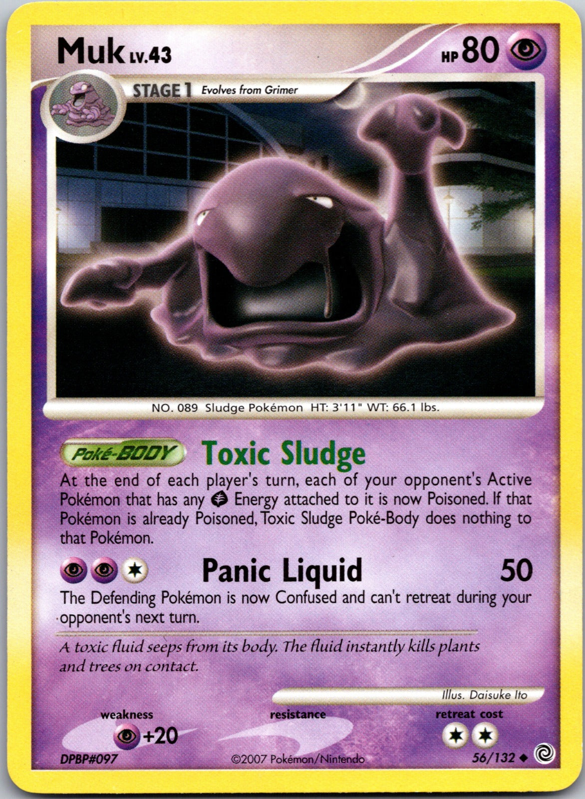 2007 Secret Wonders 56/132 Muk LP Z125