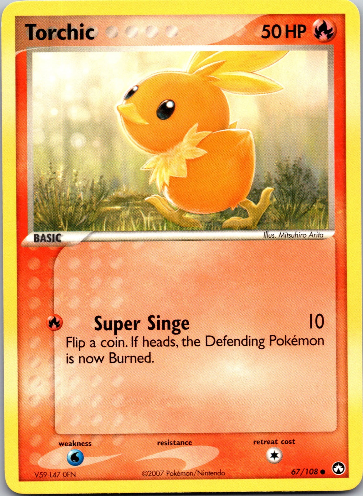 2007 Power Keepers 67/108 Torchic LP D315