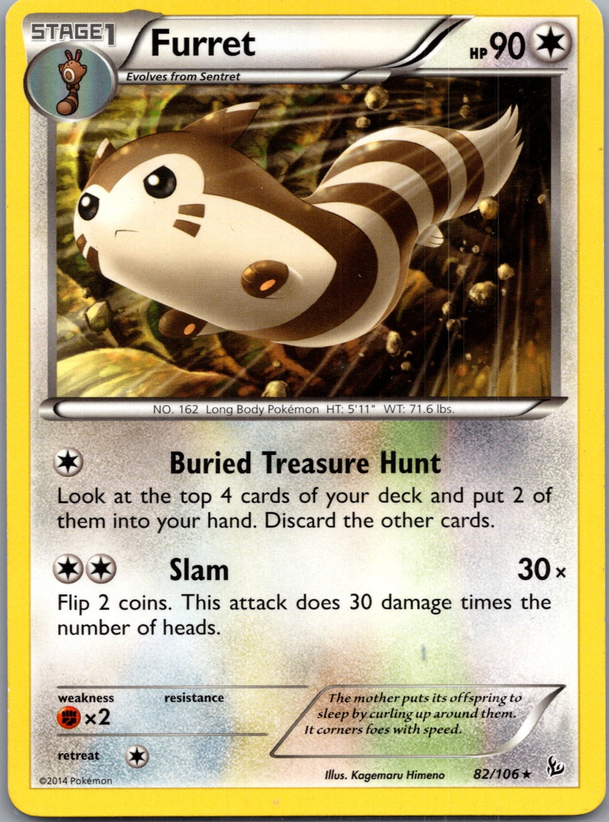 2014 XY - Flashfire 82/106 Furret LP G239