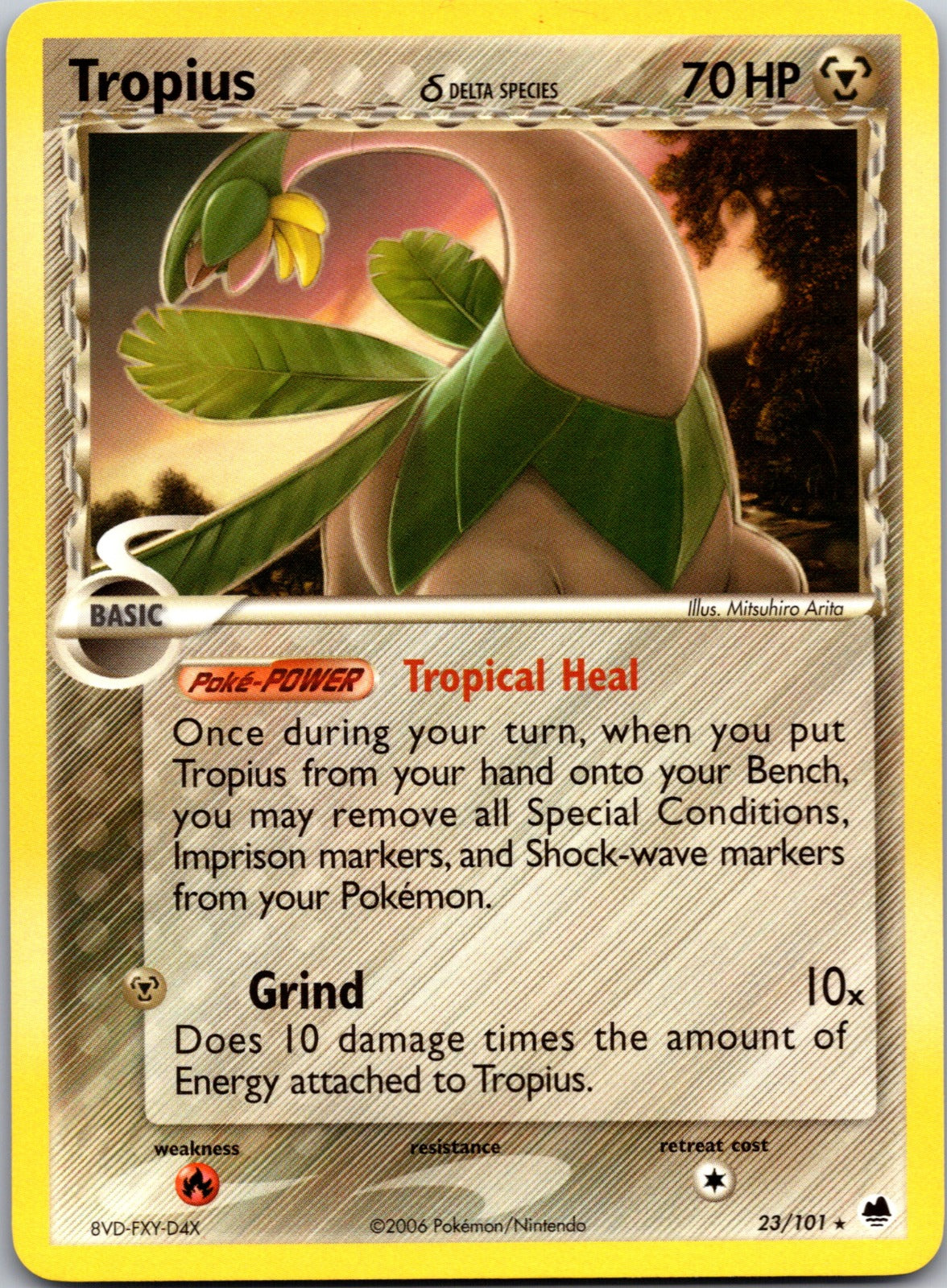 2006 Dragon Frontiers 23/101 Tropius (Delta Species) LP Z1