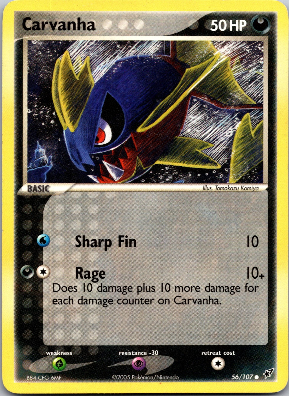 2005 Deoxys 56/107 Carvanha LP D105