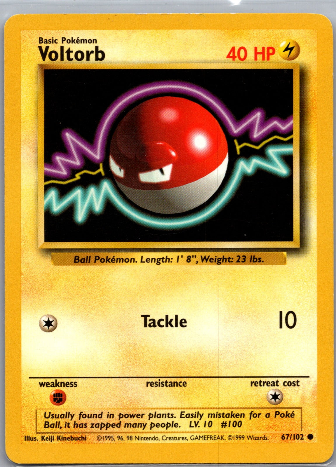 1999 Base Set 067/102 Voltorb LP F345