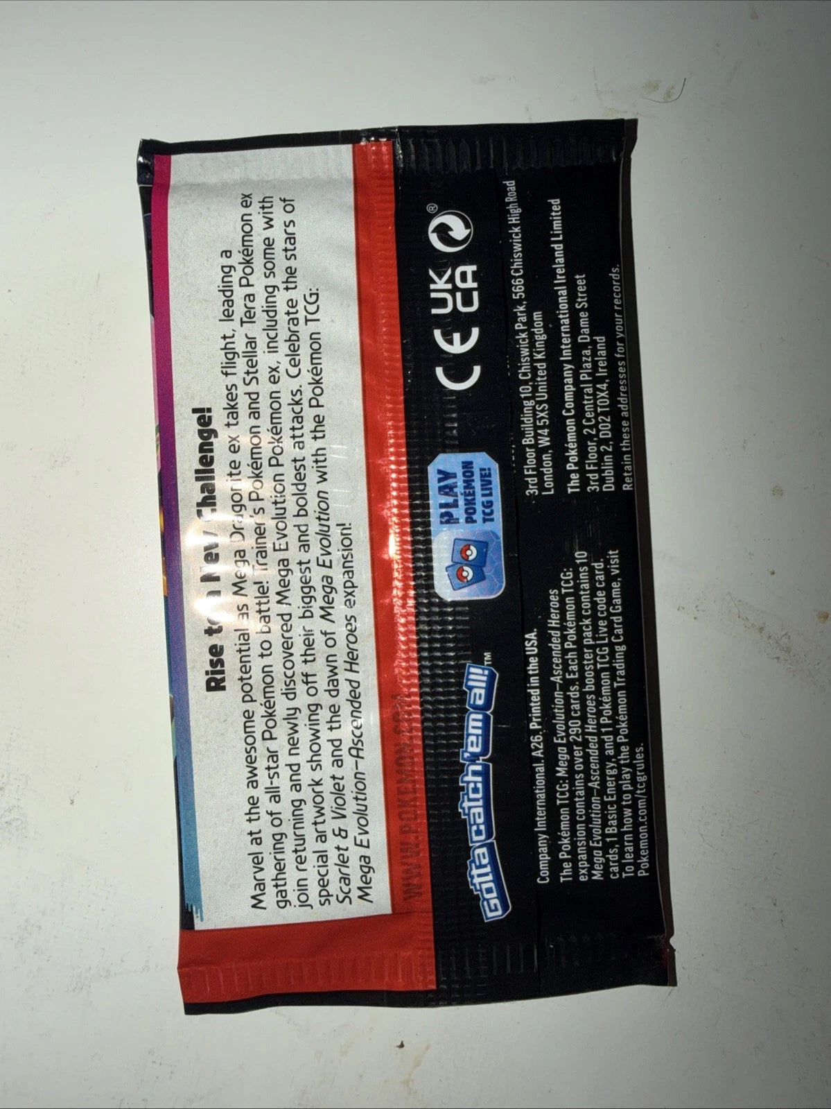 Ascended Heroes ME Pokemon Booster Pack Sealed