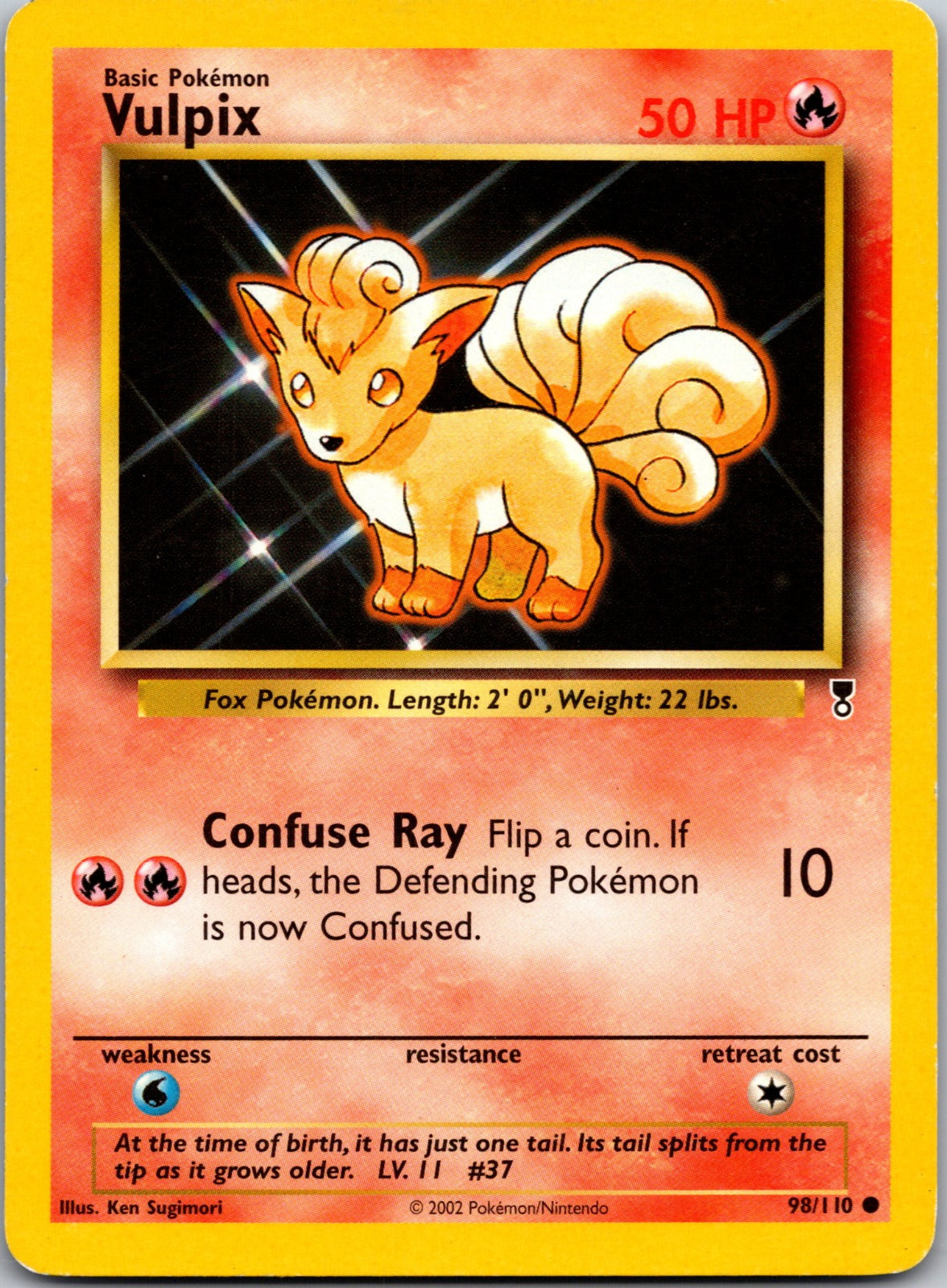 2002 Legendary Collection 098/110 Vulpix LP E90