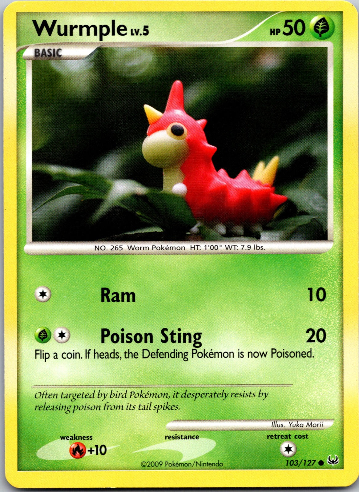 2009 Platinum 103/127 Wurmple HP Z169