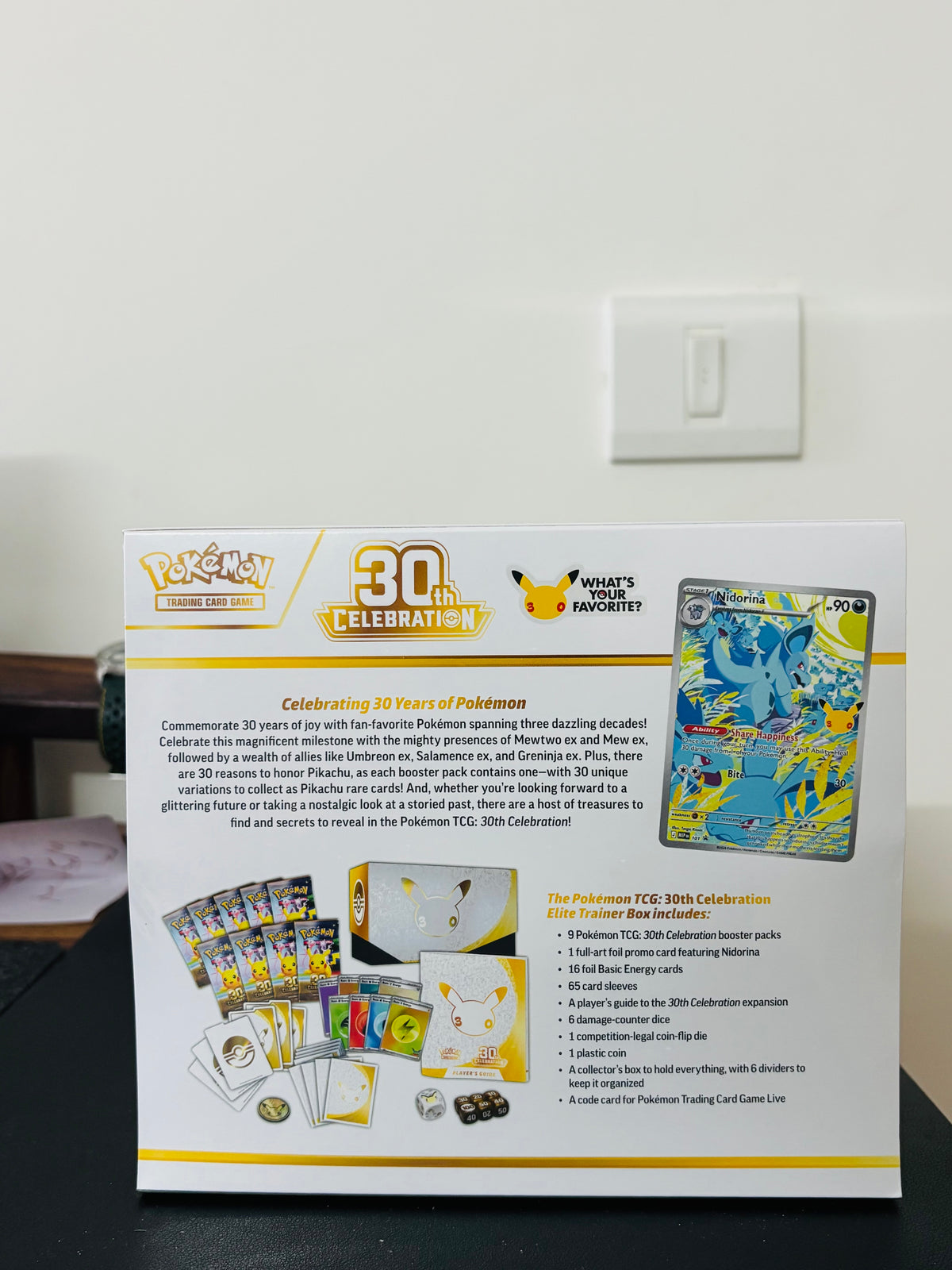 Pokemon 30th Anniversary Celebration Elite Trainer Box ETB In Hand Sealed
