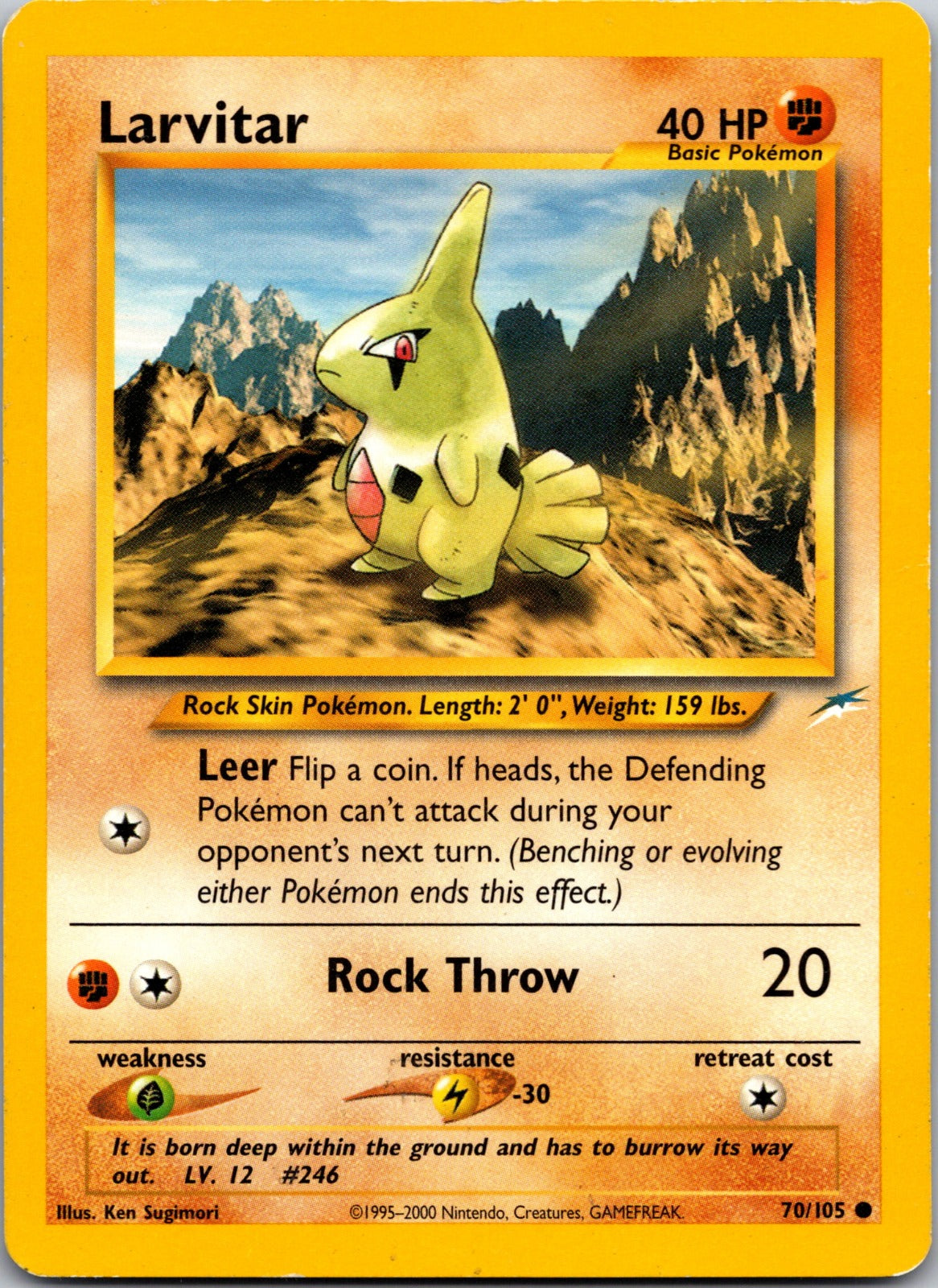 2002 Neo Destiny 070/105 Larvitar MP Y312