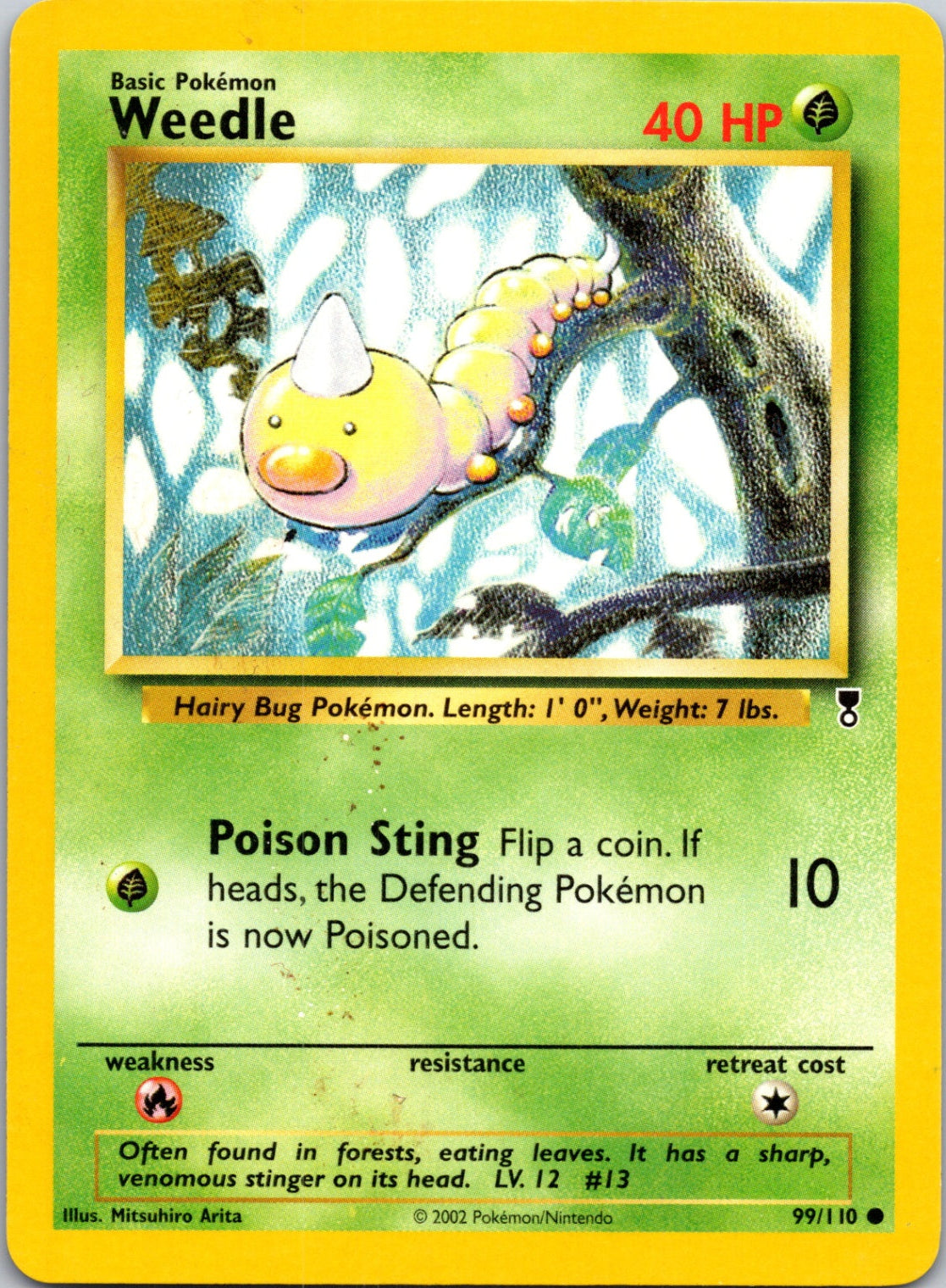 2002 Legendary Collection 099/110 Weedle Common C208