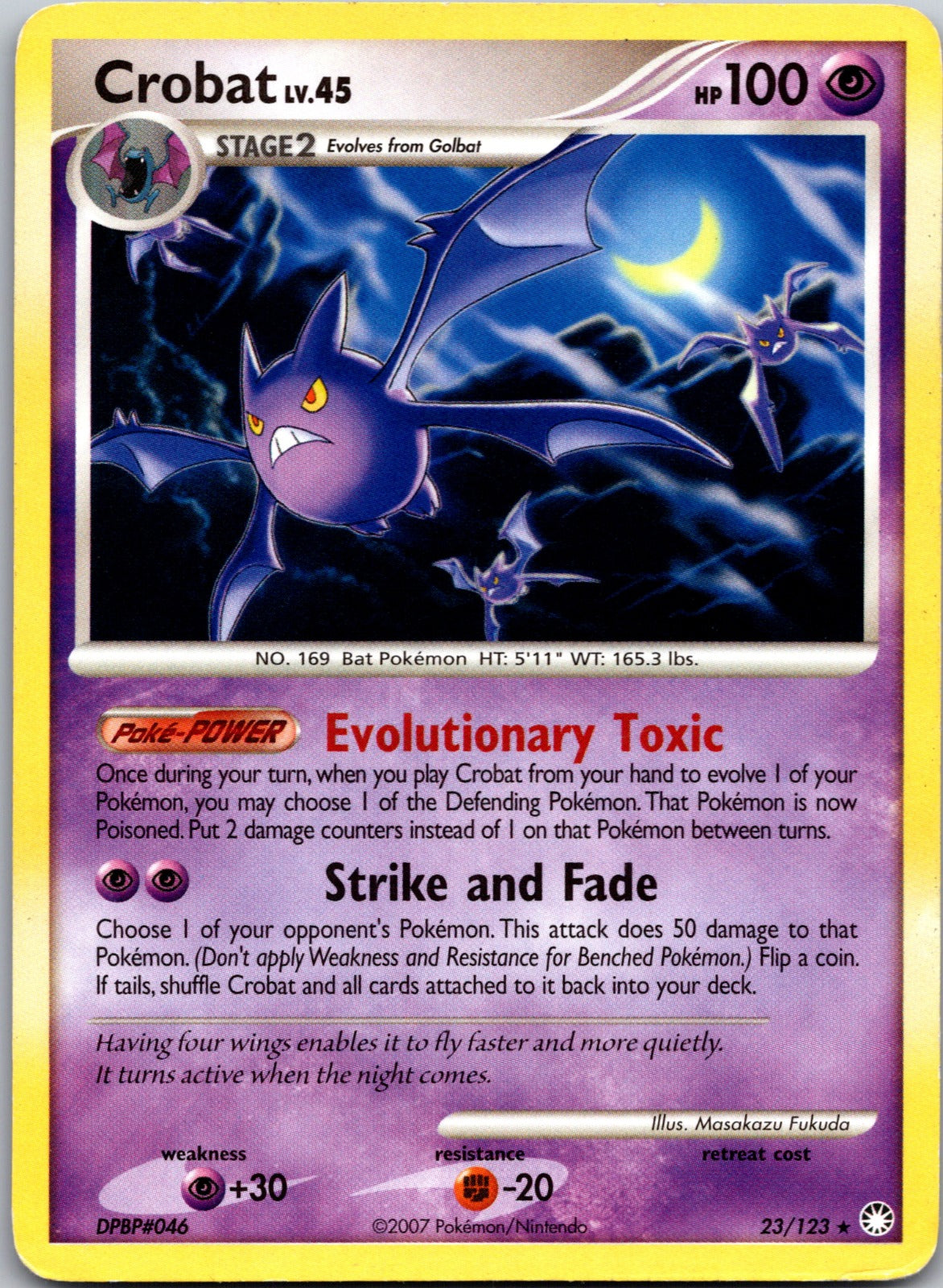 2007 Mysterious Treasures 23/123 Crobat LP Z327