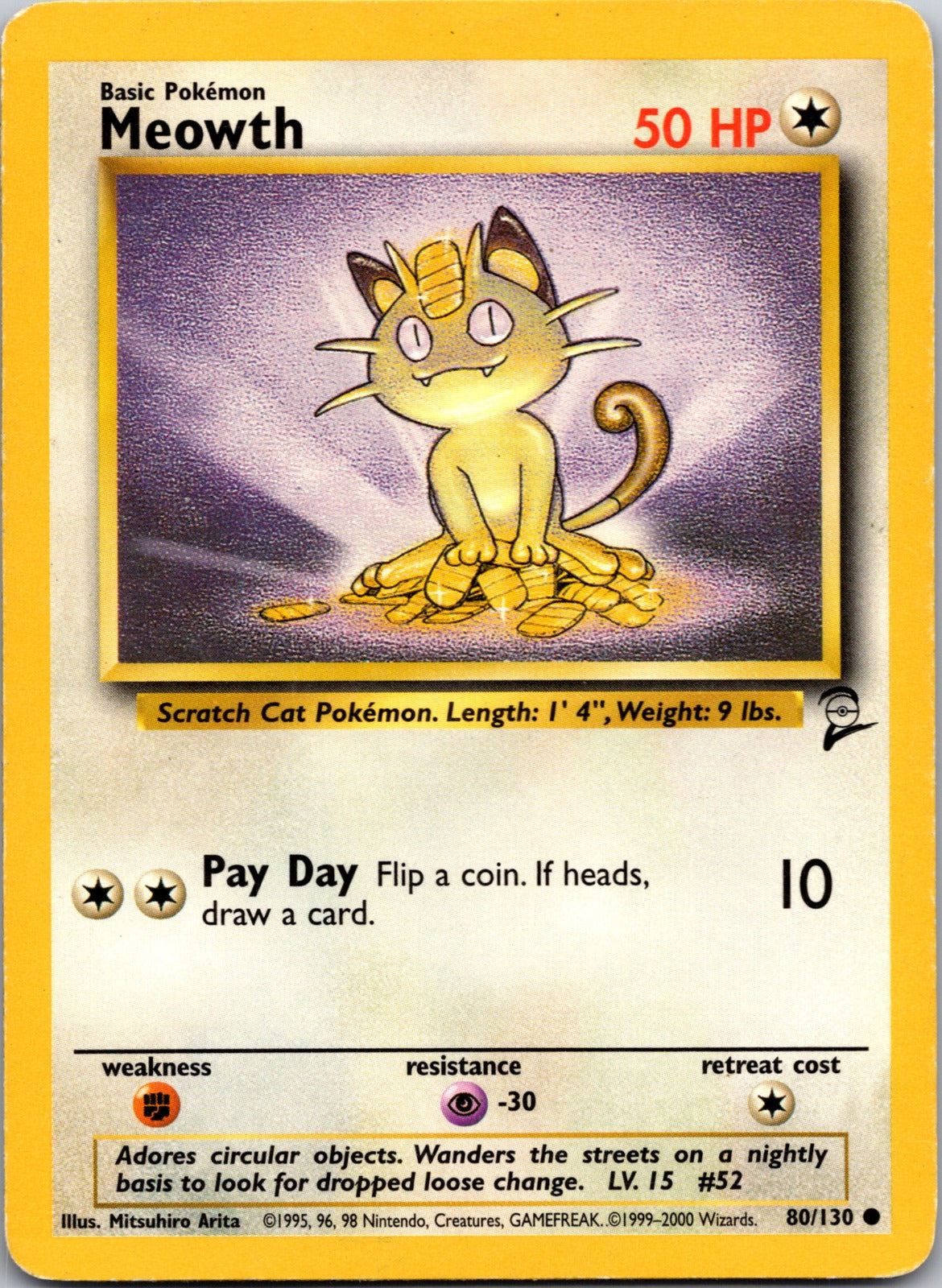 1999 Jungle 56/64 Meowth LP Y32