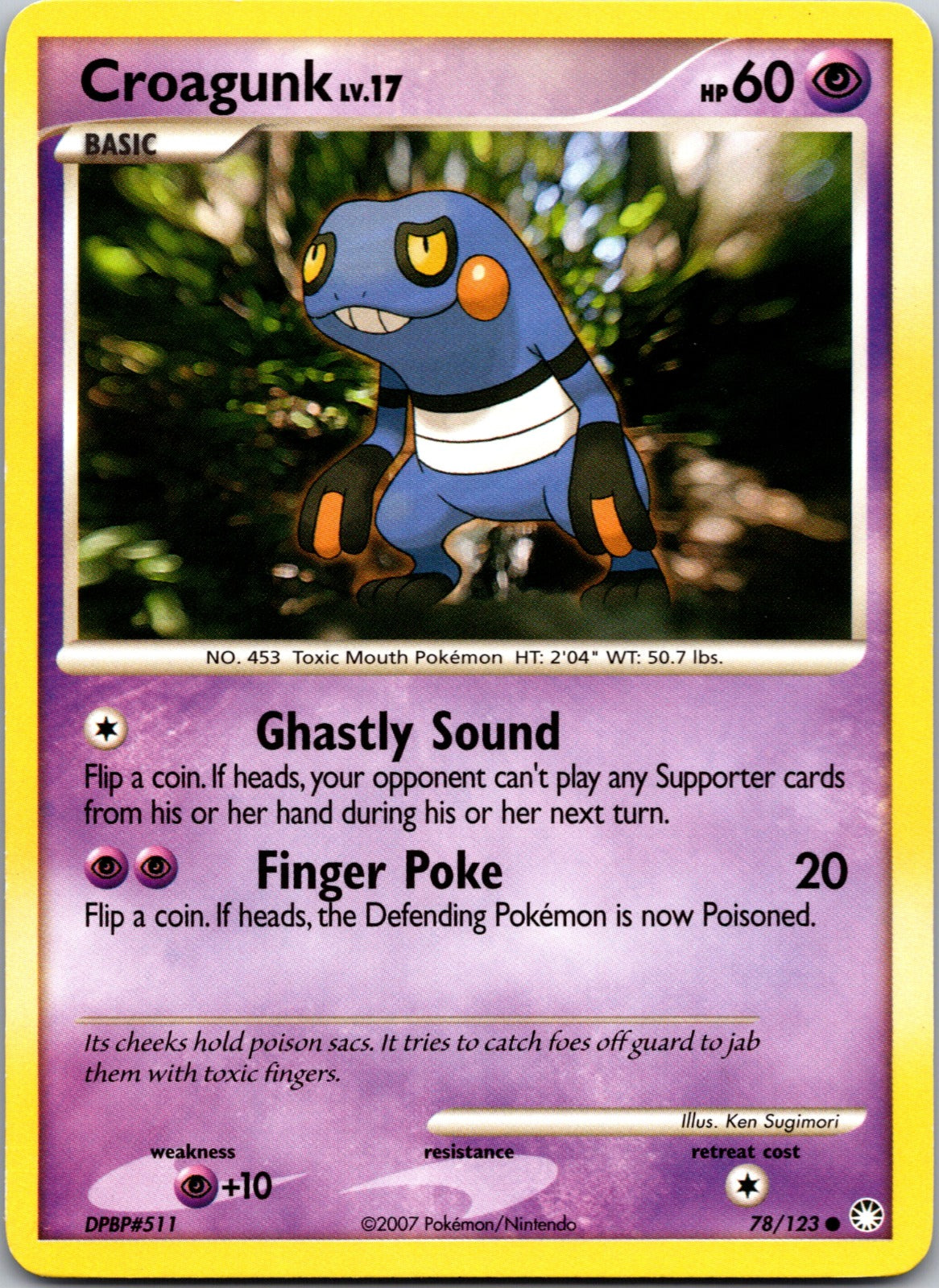 2007 Mysterious Treasures 78/123 Croagunk LP A231