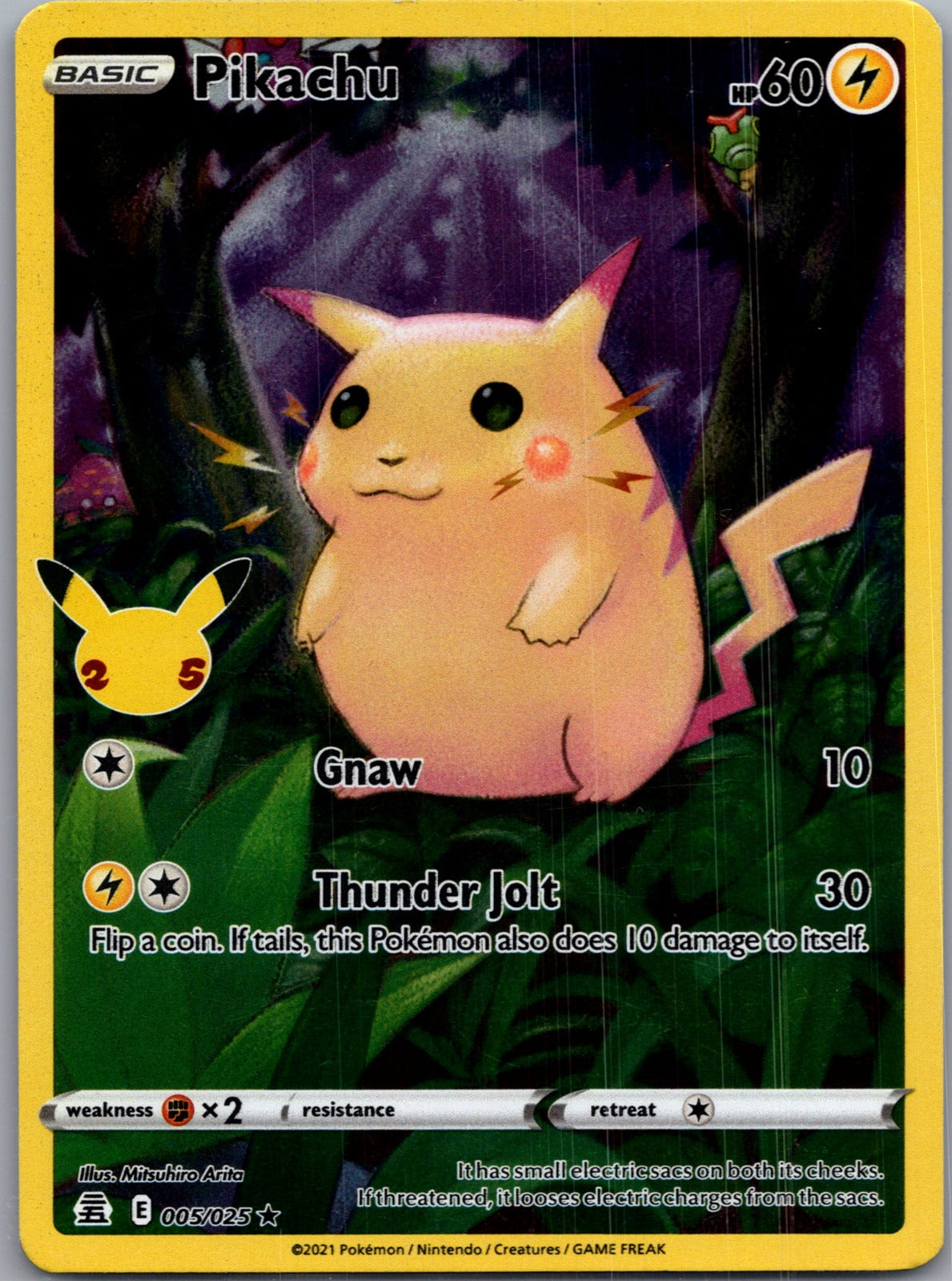 2021 Celebrations 005/025 Pikachu LP S237