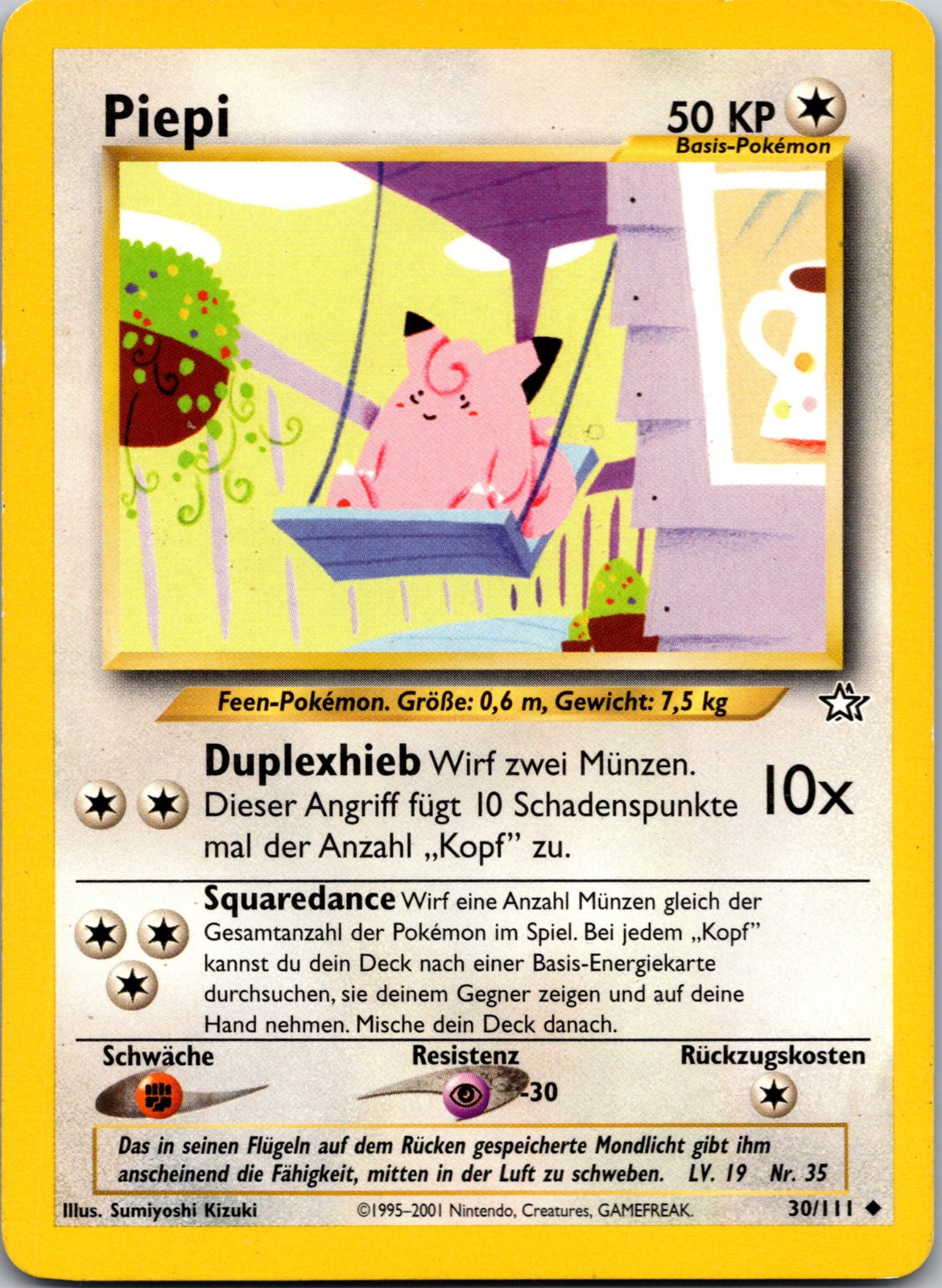 2001 Neo Genesis 030/111 Clefairy MP (German) E274