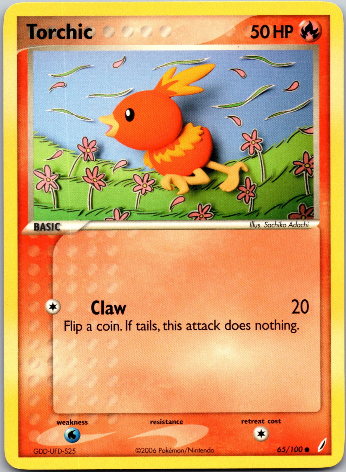 2006 Crystal Guardians 65/100 Torchic LP D214