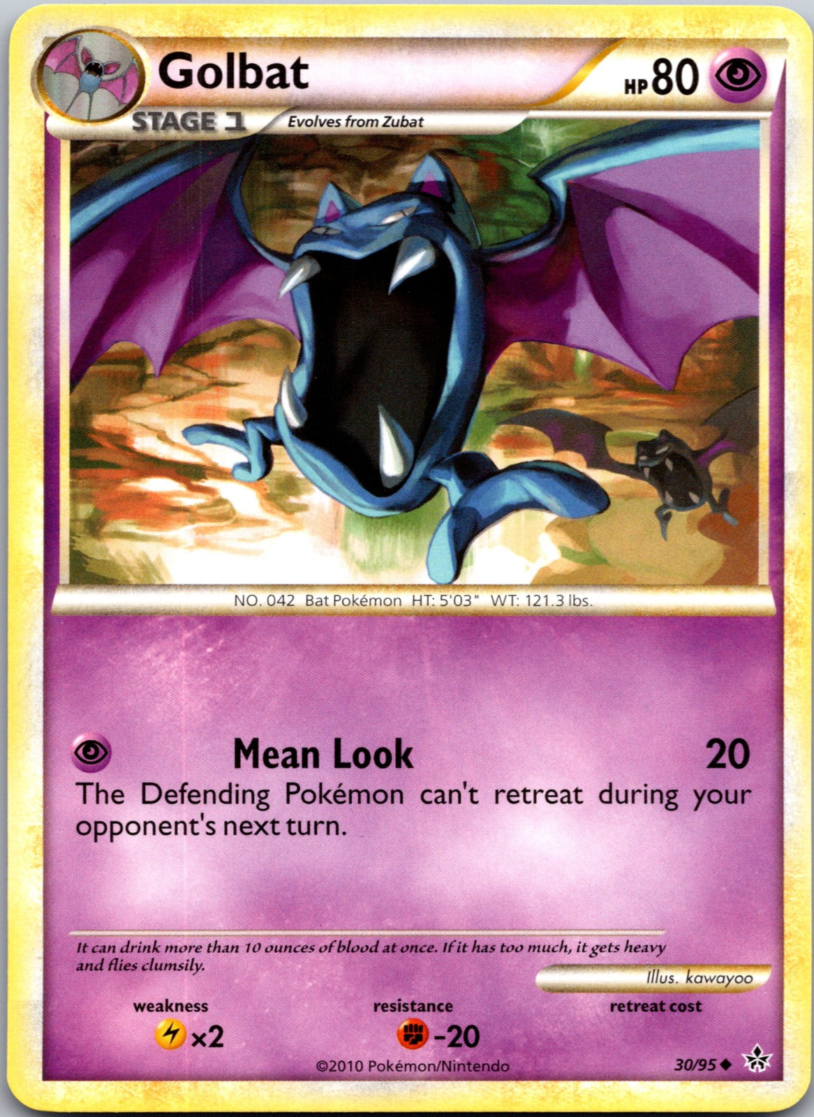 2010 Unleashed 30/95 Golbat LP D284