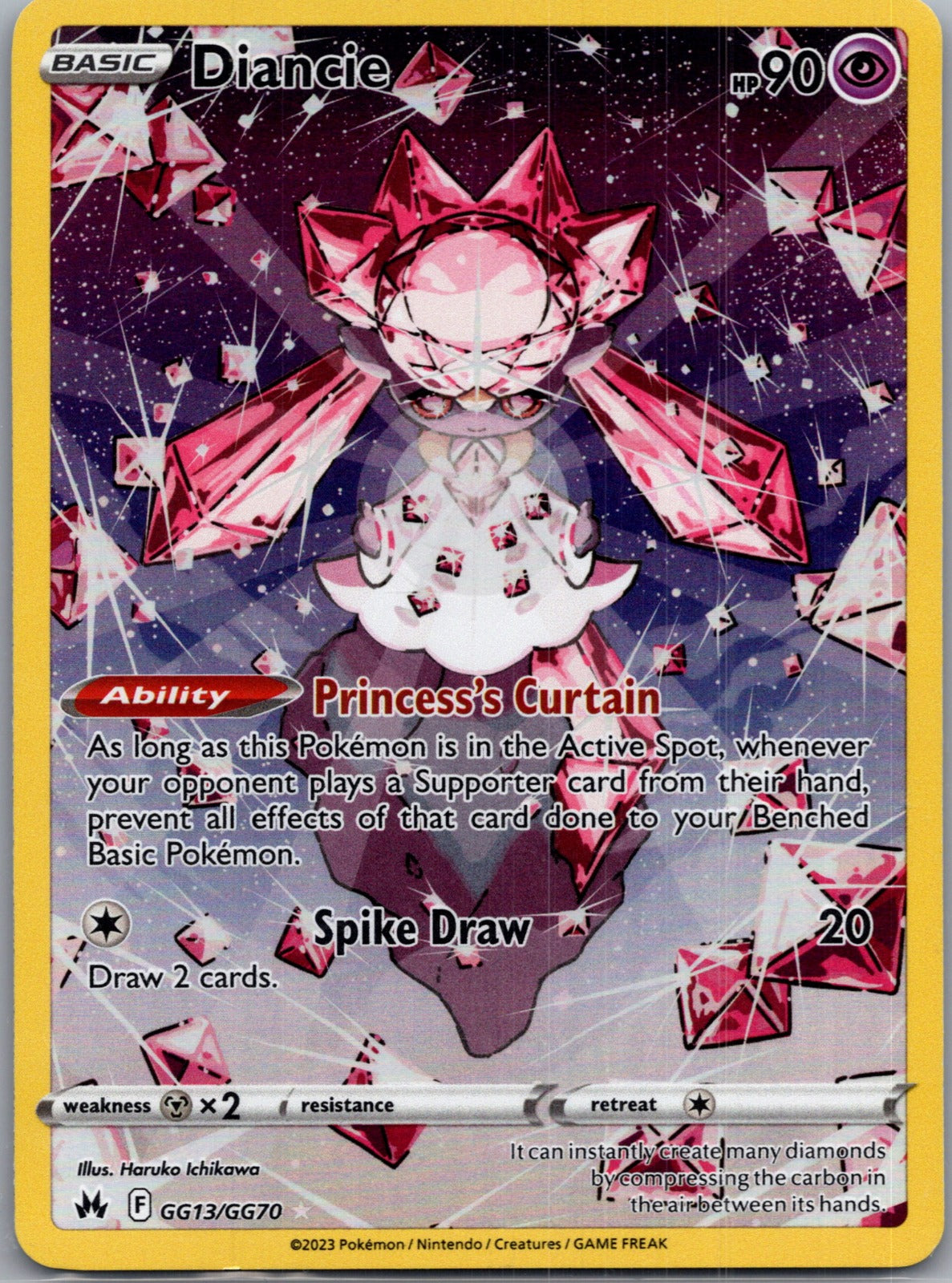 2023 Crown Zenith: Galarian Gallery GG13/GG70 Diancie NM S239