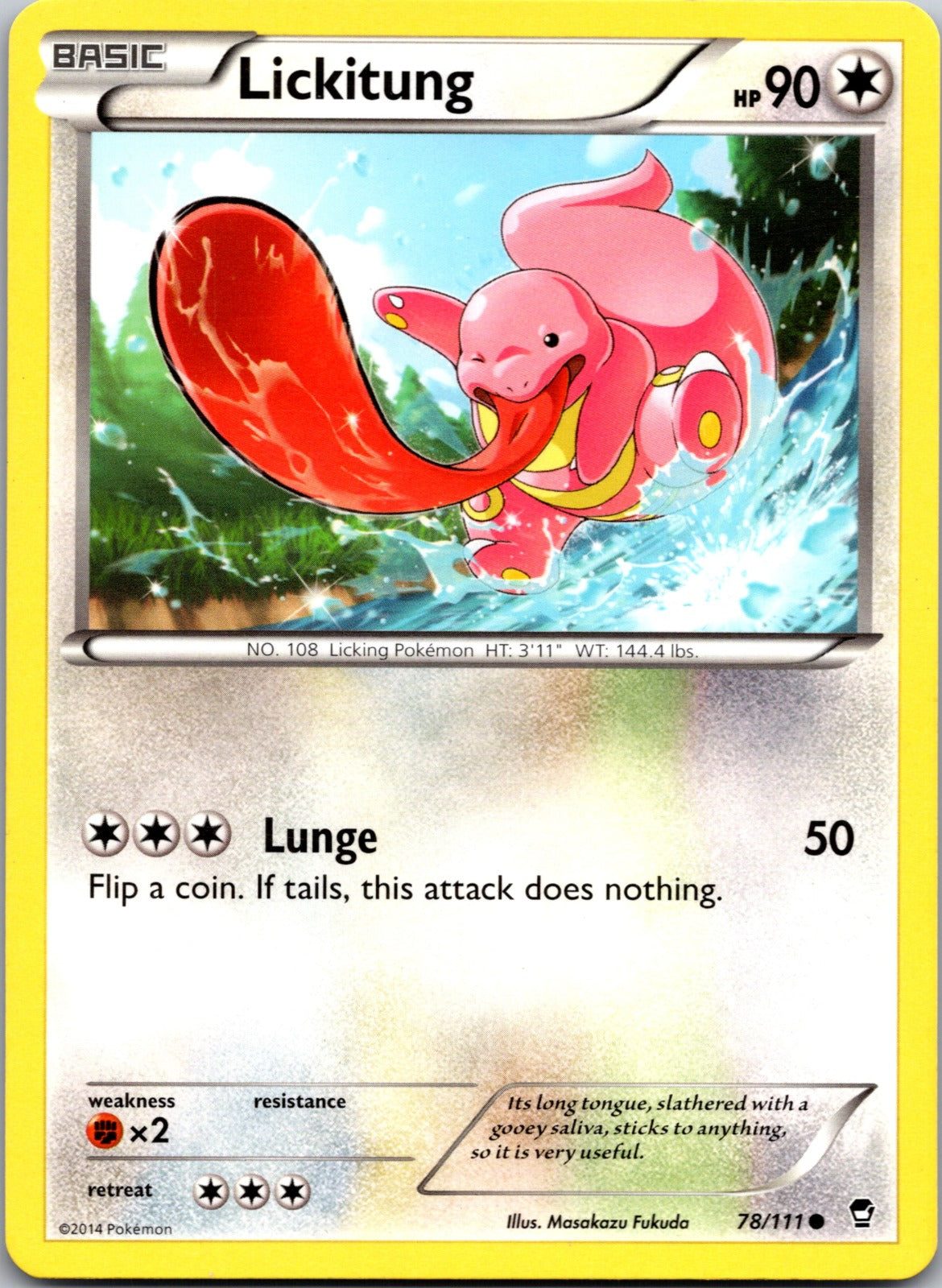 2014 XY - Furious Fists 78/111 Lickitung LP F164