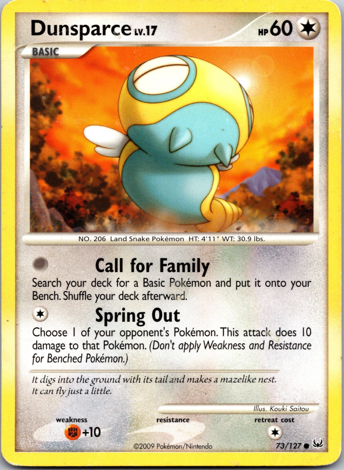 2009 Platinum 73/127 Dunsparce LP A197
