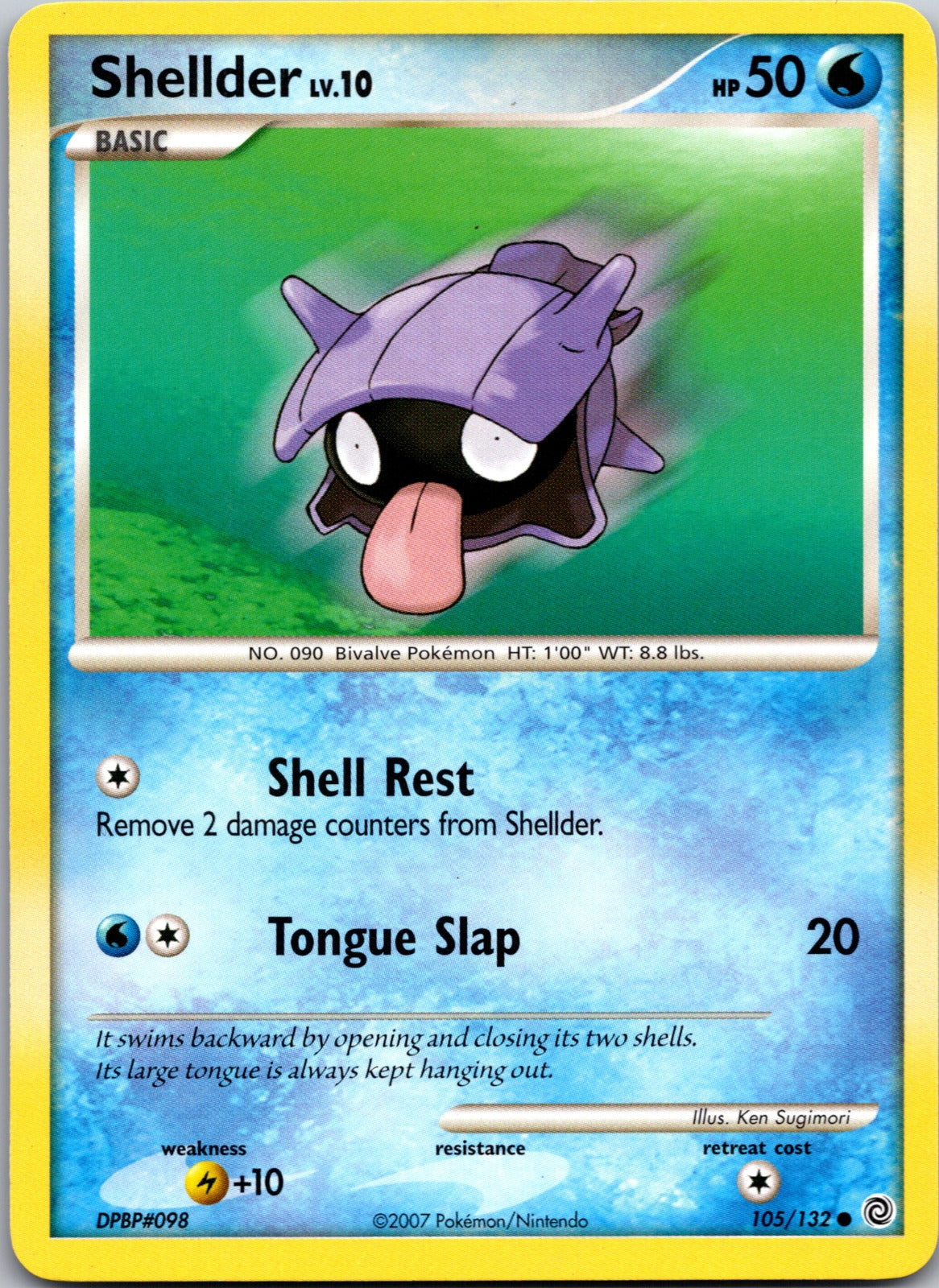 2007 Secret Wonders 105/132 Shellder HP B335
