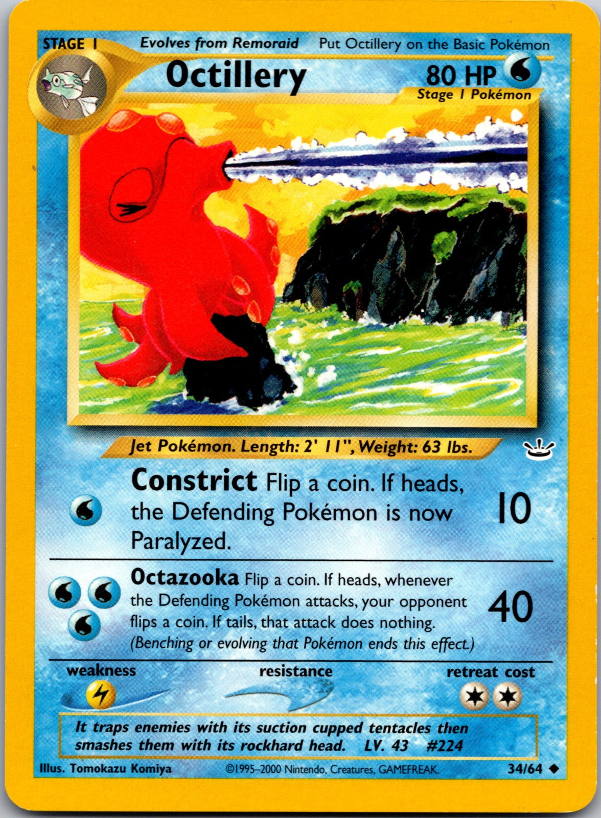 2001 Neo Revelation 34/64 Octillery LP Z5