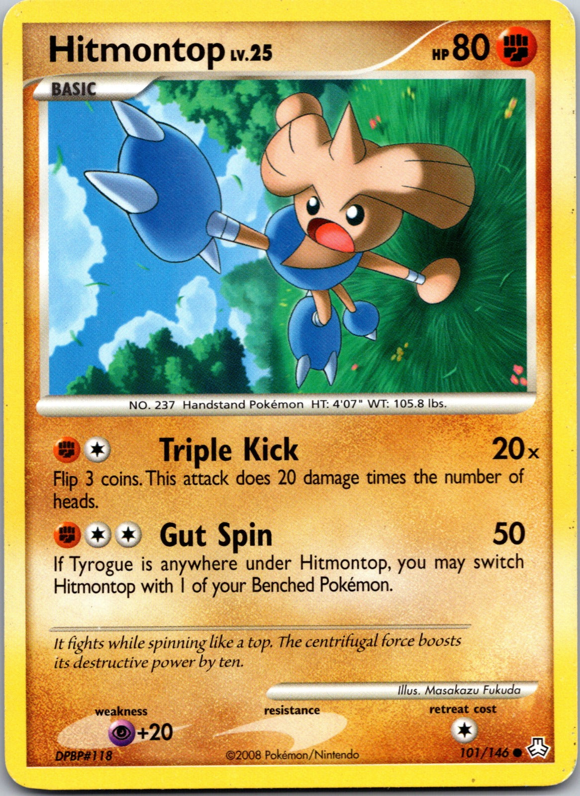 2008 Legends Awakened 101/146 Hitmontop HP Z43