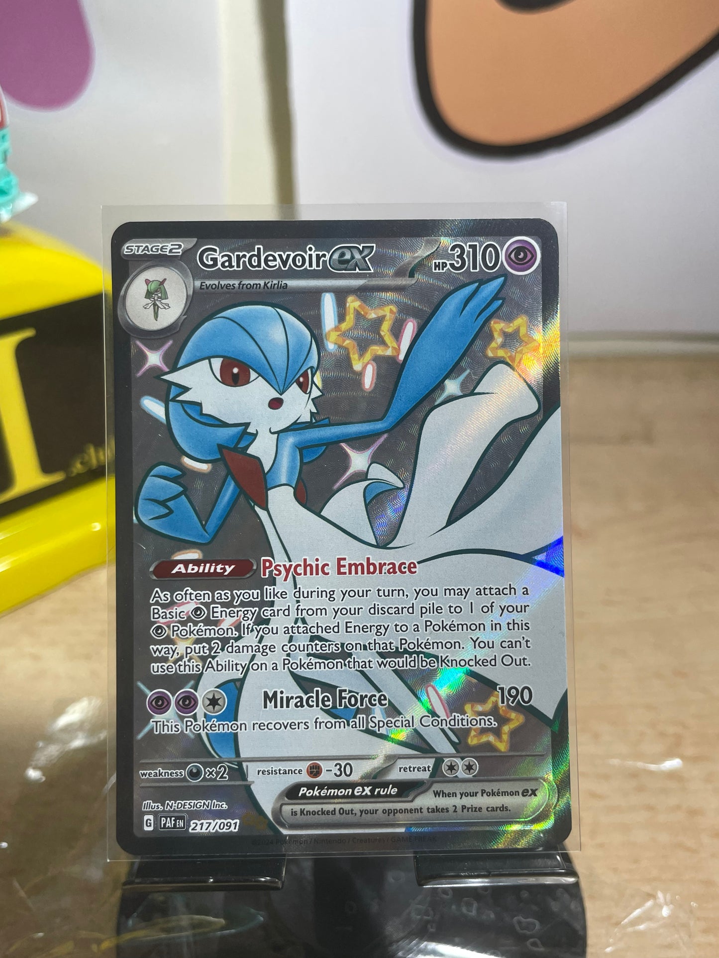 2024 Gardevoir ex #217 Paldean Fates