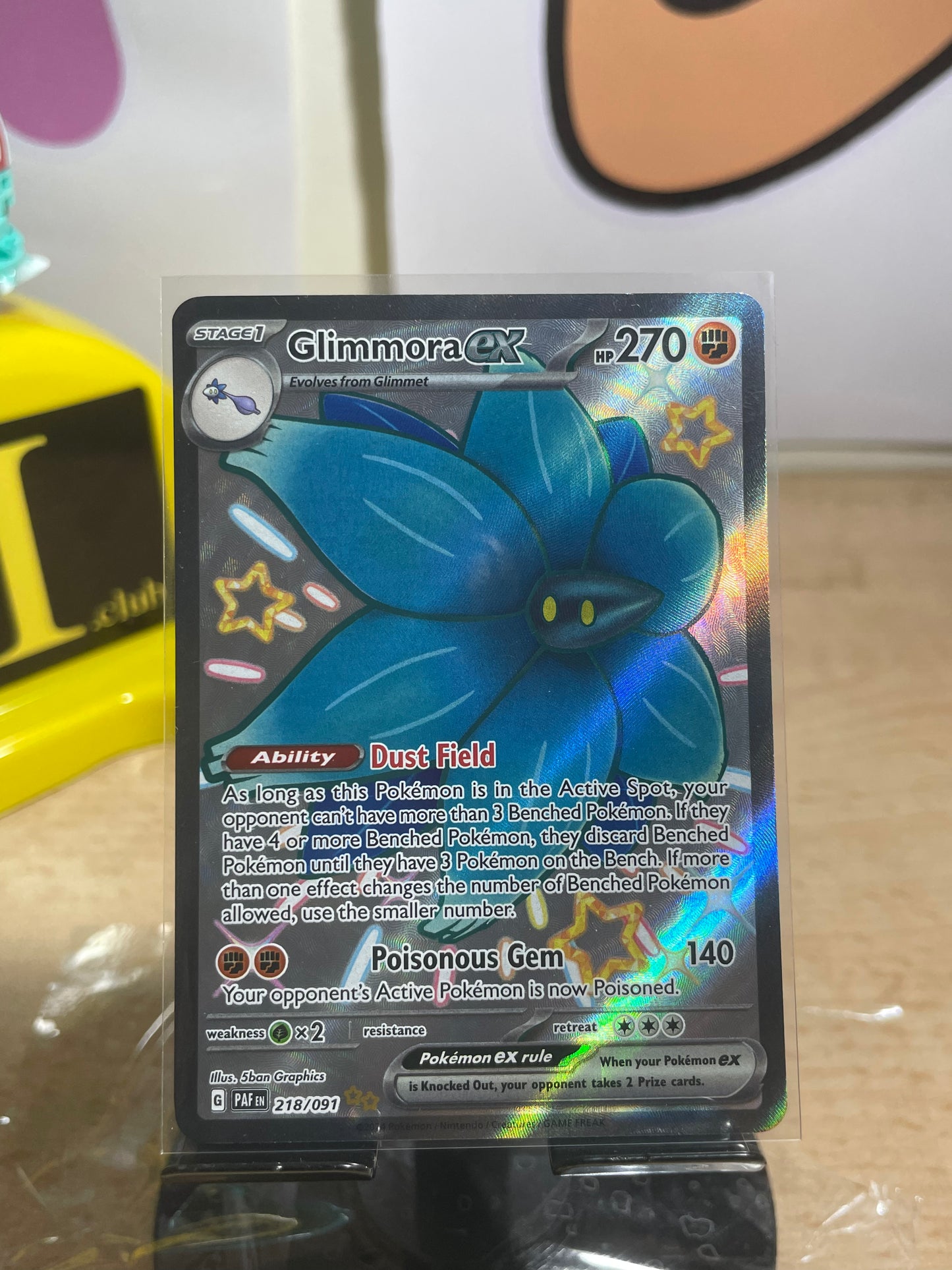 2024 Glimmora ex #218 Paldean Fates