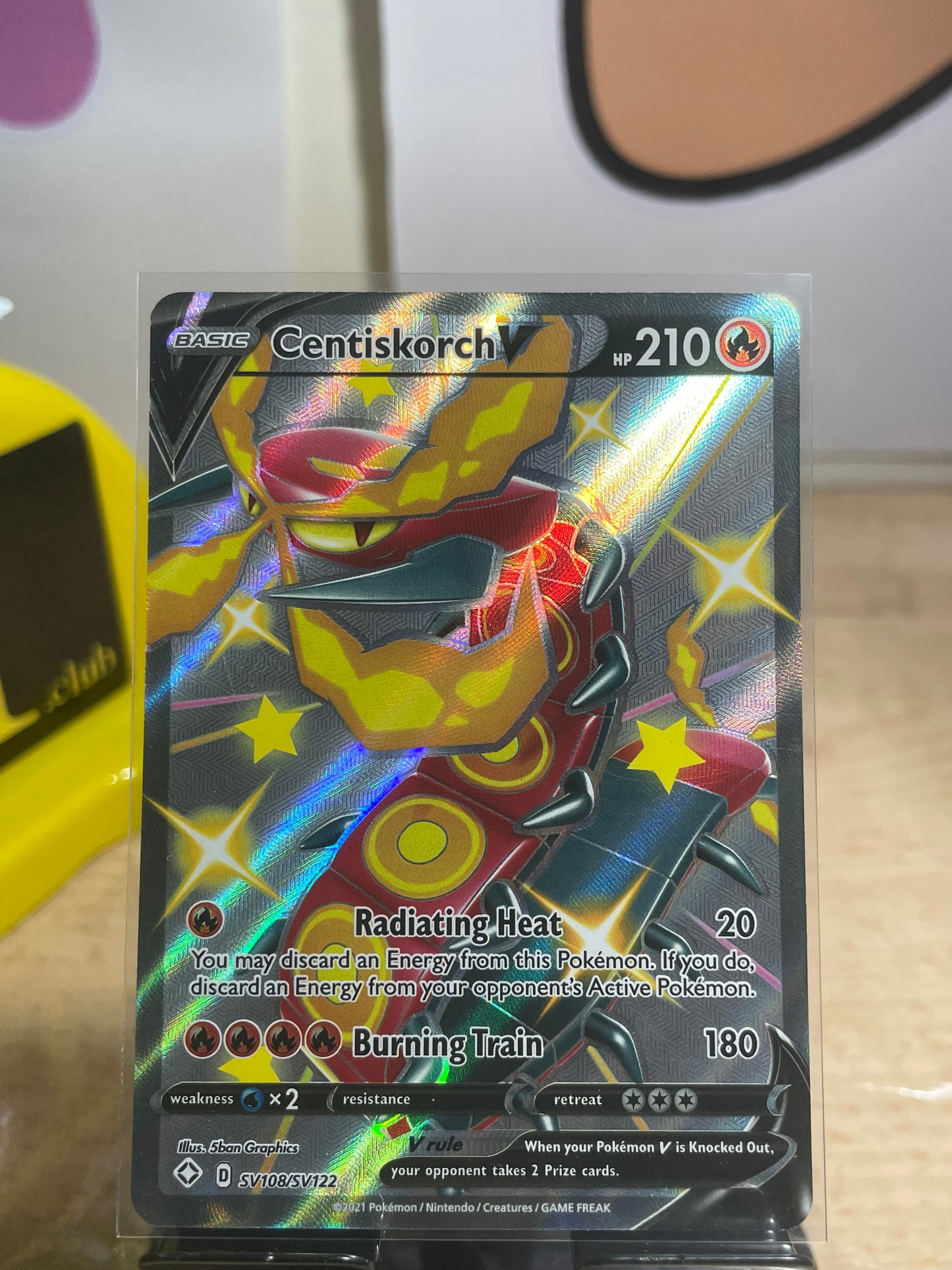 2021 Centiskorch V #SV108 Shining Fates