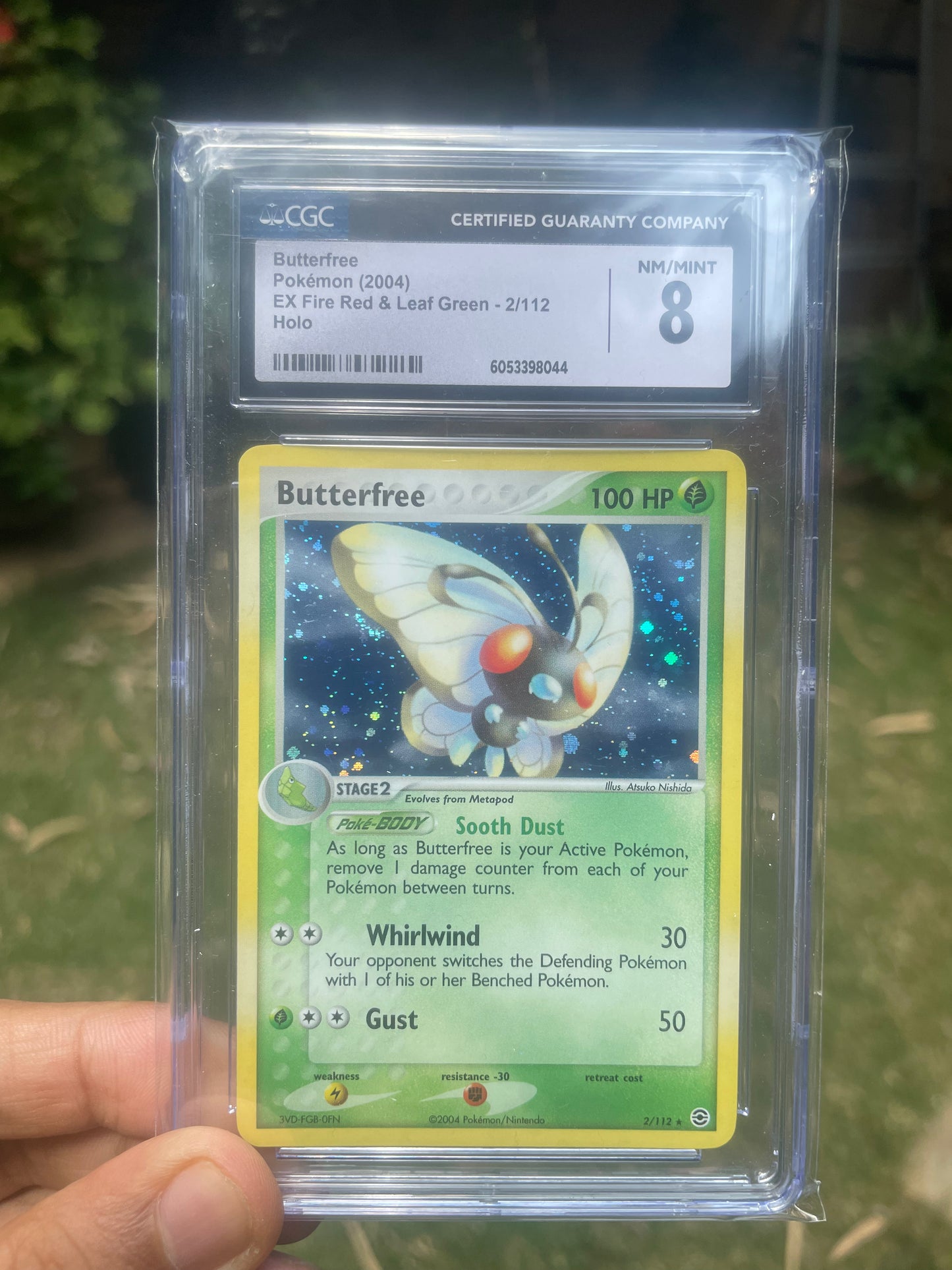 (CGC 8) Fire Red & Leaf Green 002/112 Butterfree