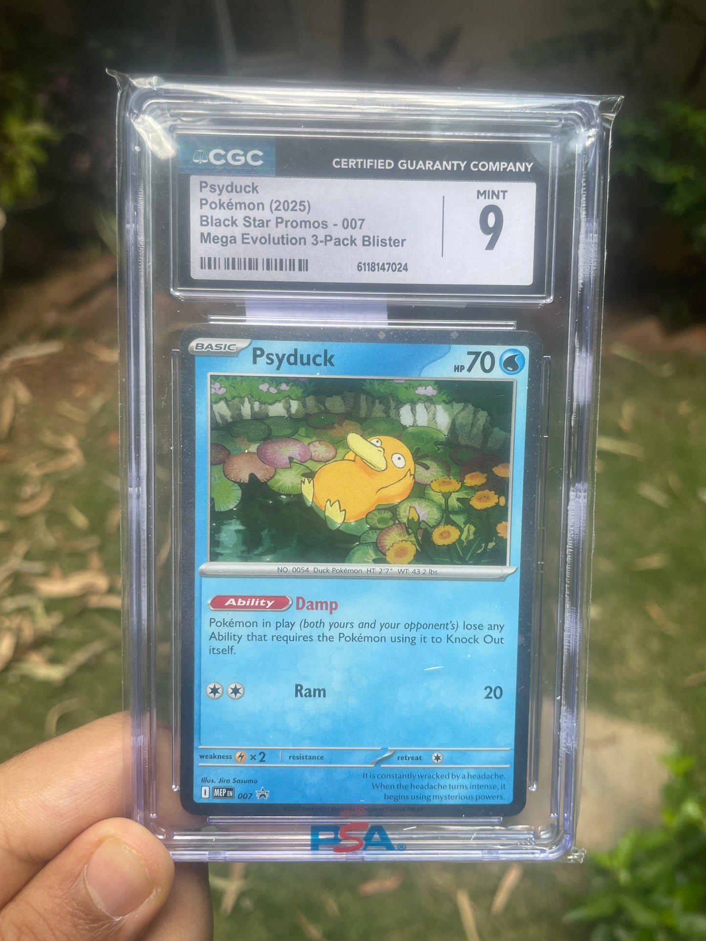 (CGC 9) 2025 Promo 007 Psyduck Blister