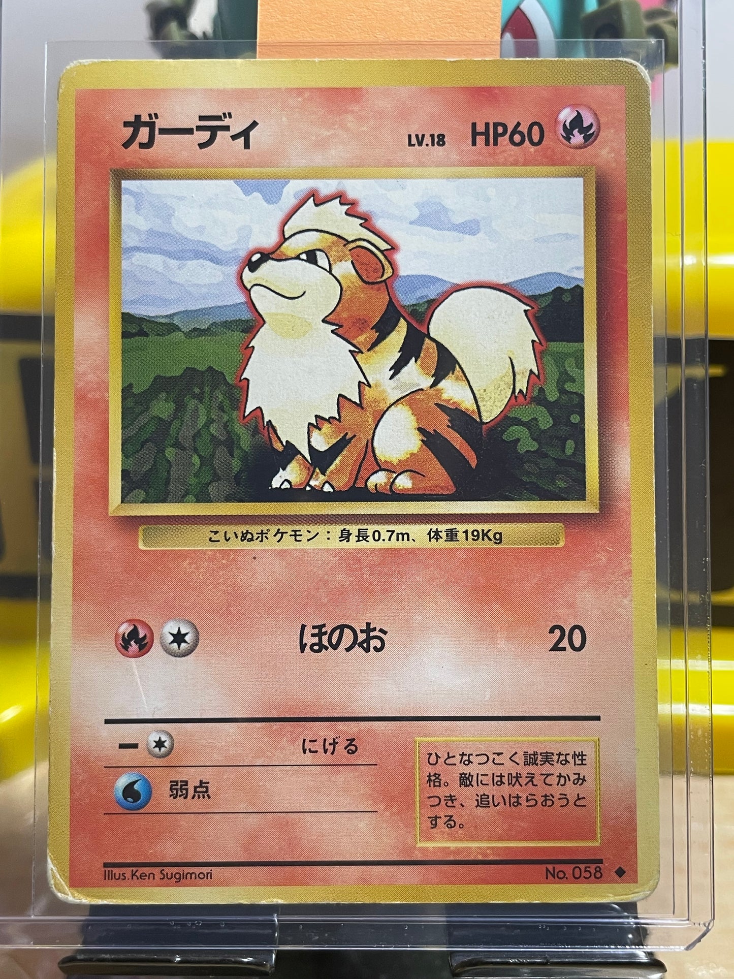 1996 Growlithe #58 Base Expansion (JP)