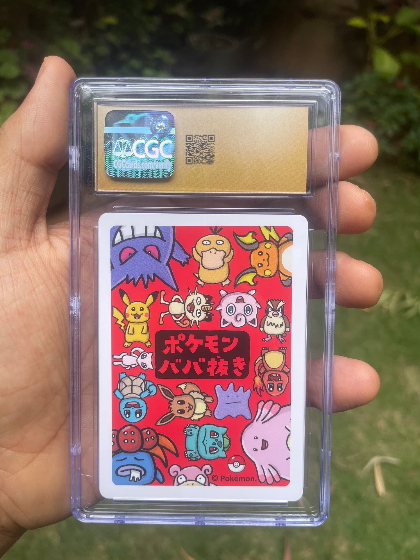 (CGC 10 Pristine) 2019 Charmander Old Maid (JP) (Scratch on Slab)
