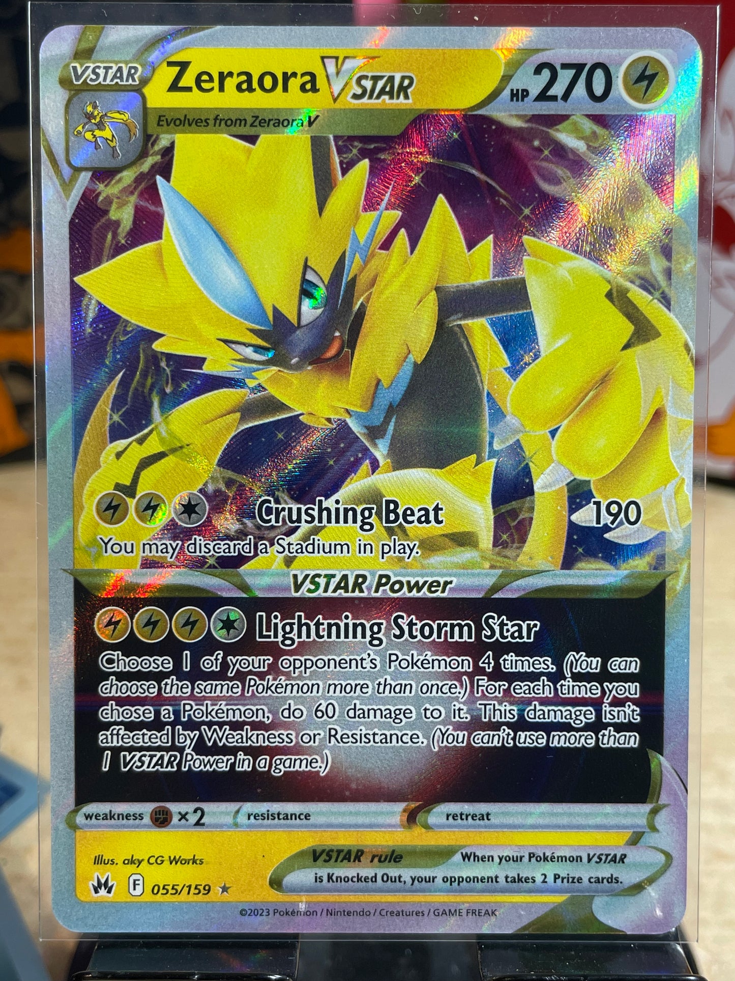 2023 Zeraora VSTAR #55 Crown Zenith
