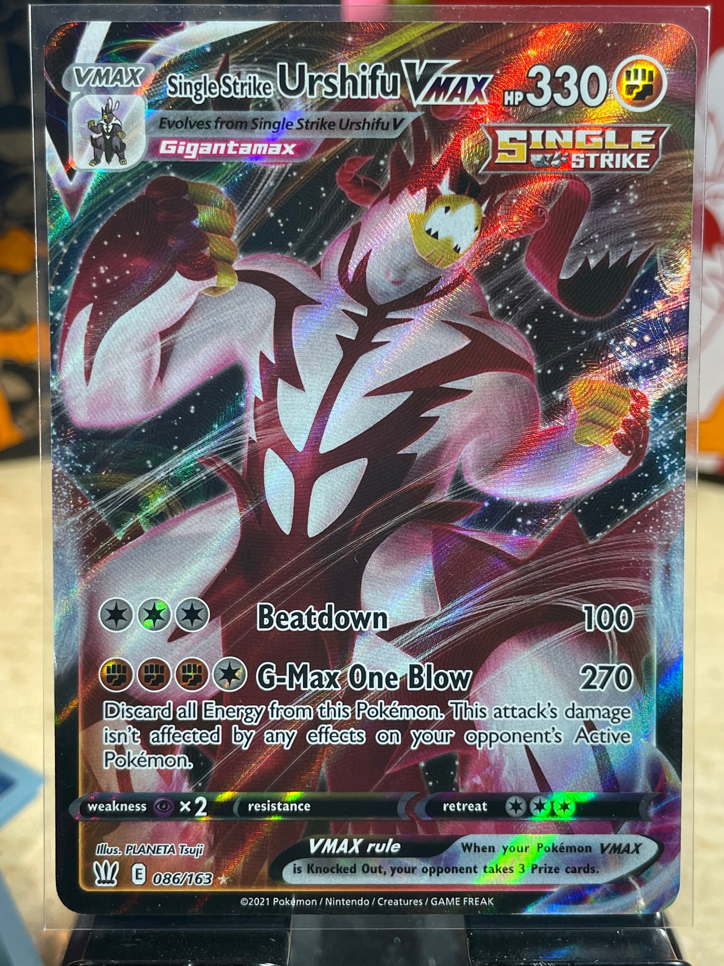 2021 Single Strike Urshifu VMAX #86 Battle Styles