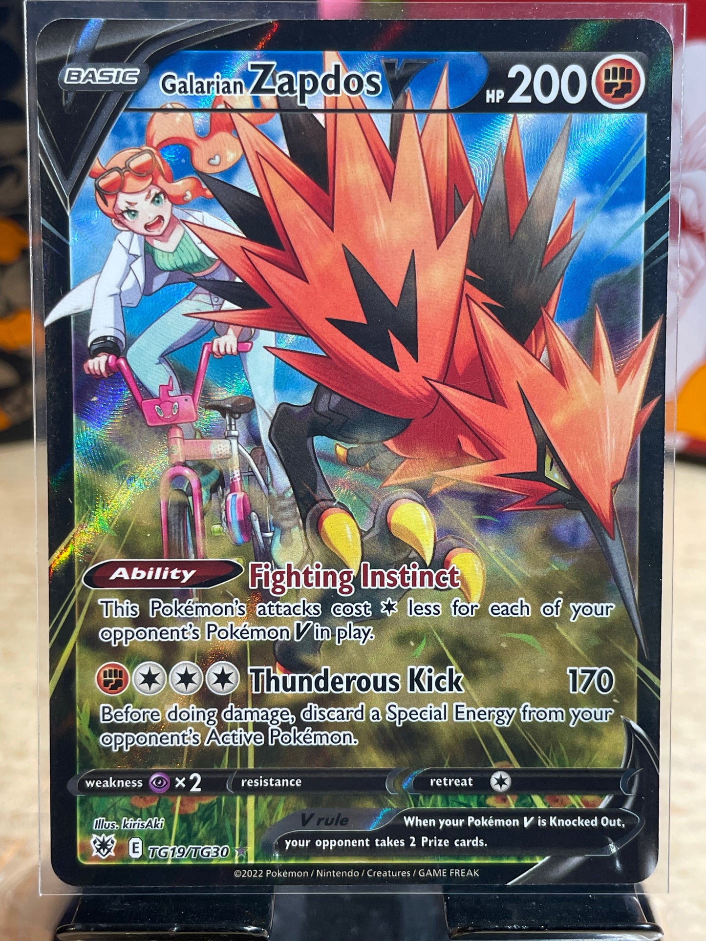 2022 Galarian Zapdos V #TG19 Astral Radiance