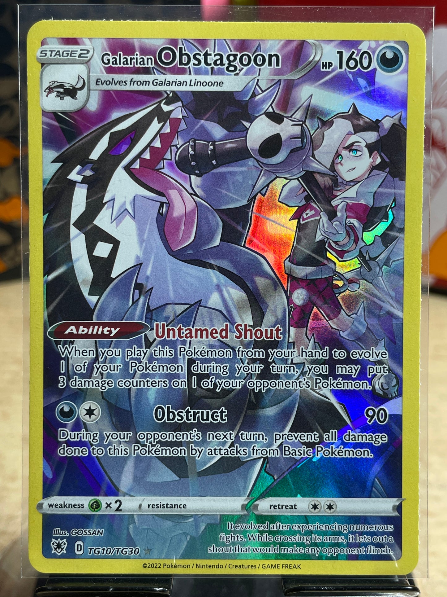 2022 Galarian Obstagoon #TG10 Astral Raidance