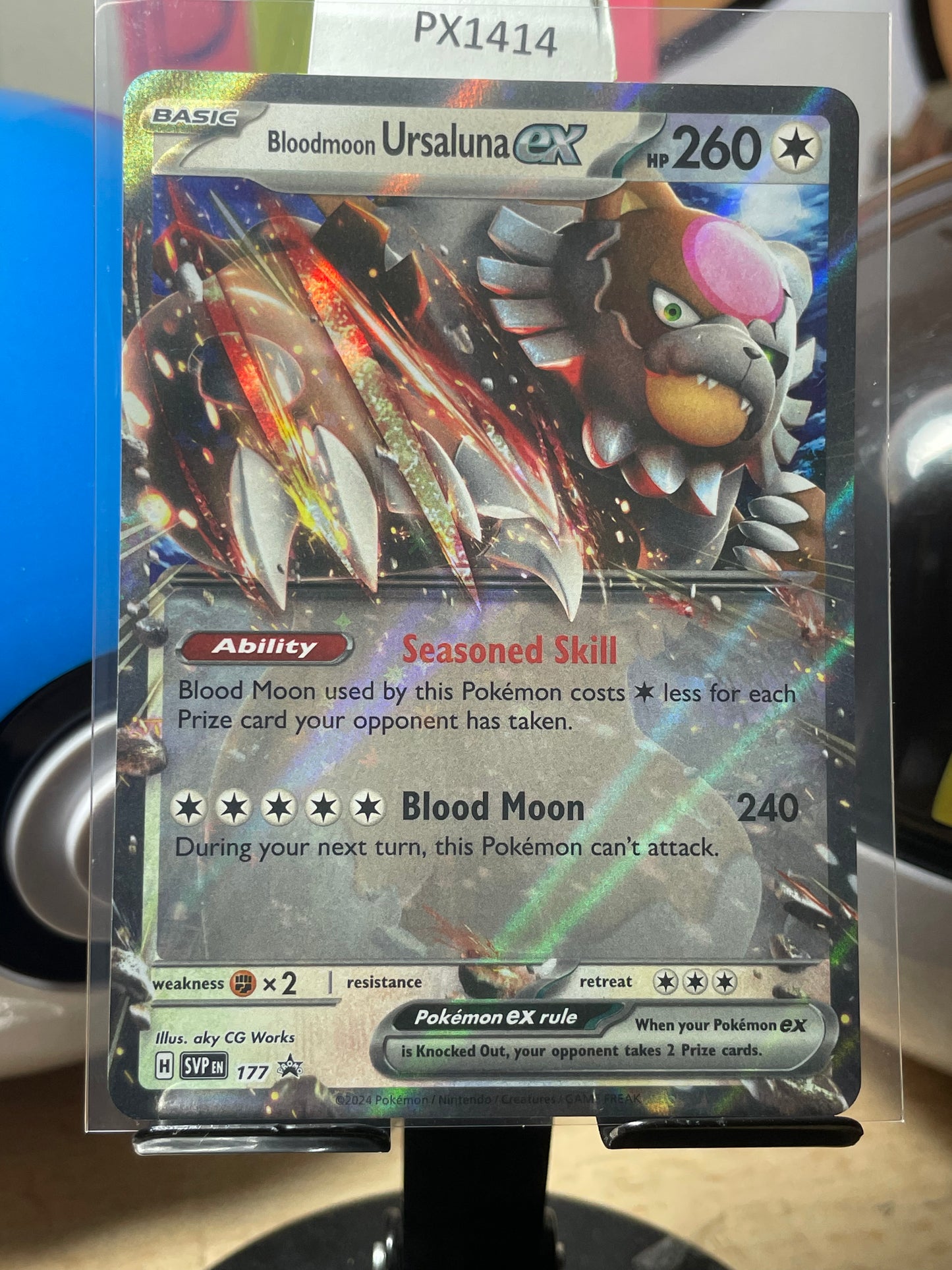 2024 Bloodmoon Ursaluna ex #177 SV Promo