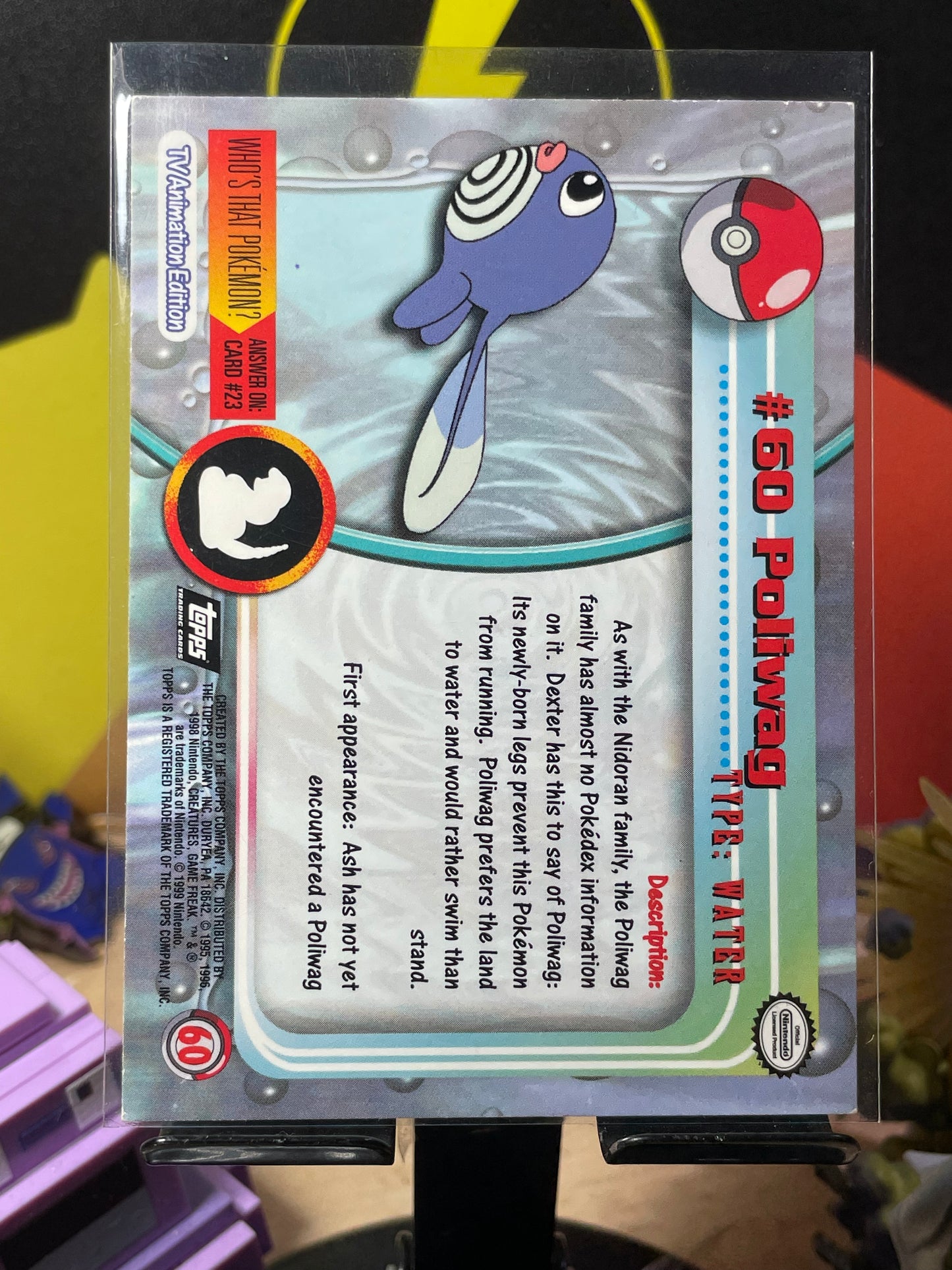 1999 Poliwag #60 Topps TV