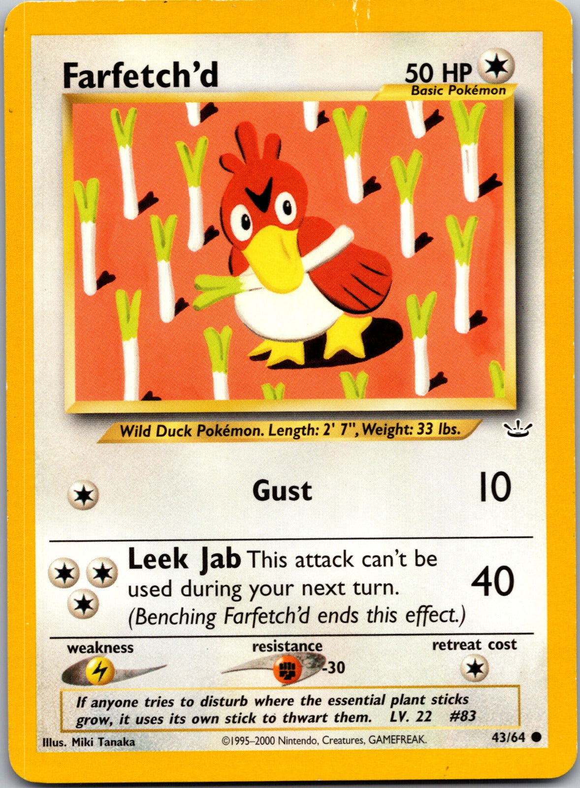 2001 Neo Revelation 43/64 Farfetch'd HP E325