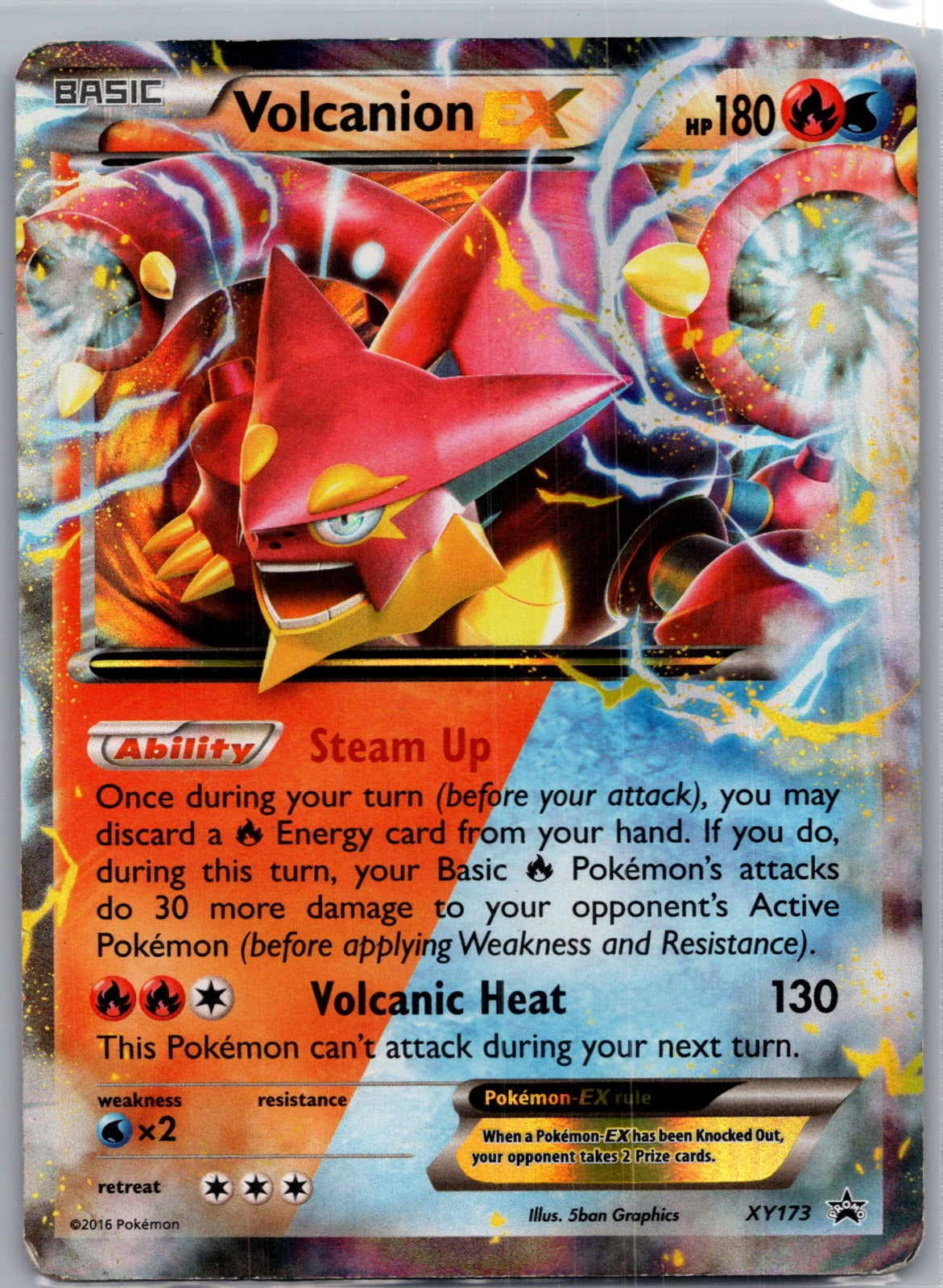 2016 XY - Steam Siege 26/114 Volcanion EX HP S253