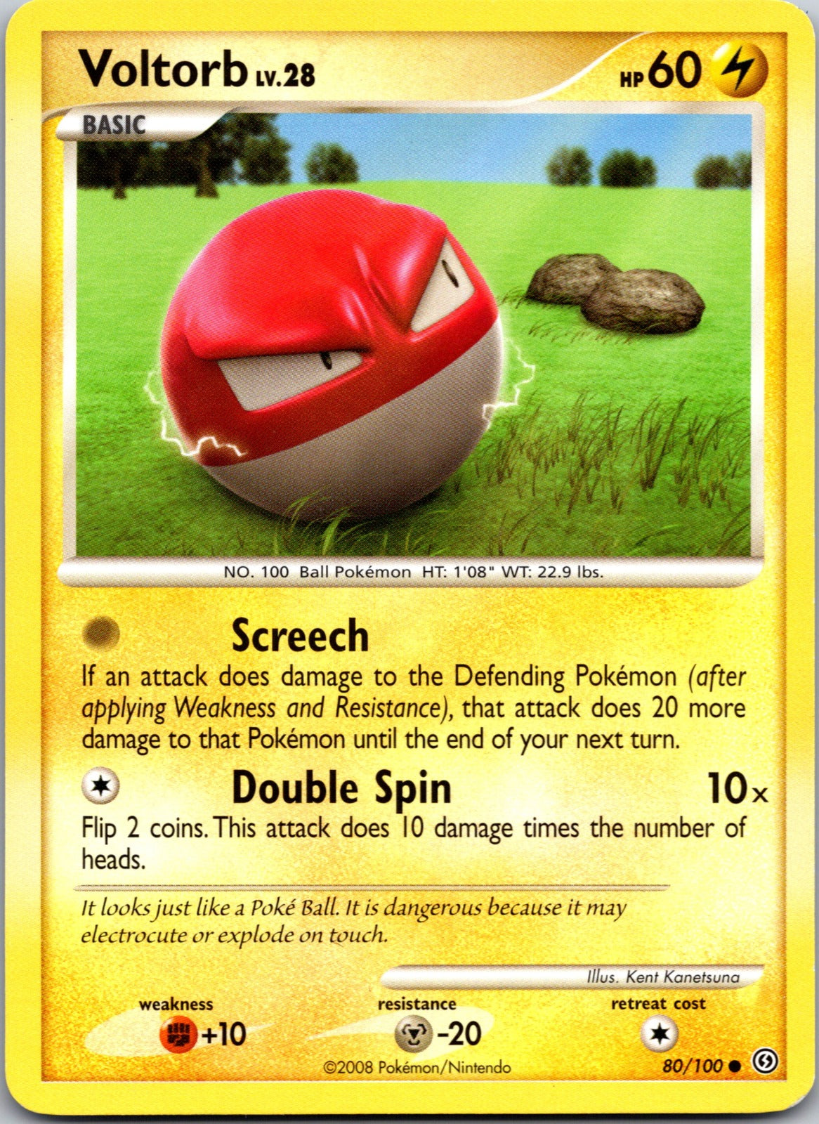 2008 Stormfront 80/100 Voltorb (80) LP A97
