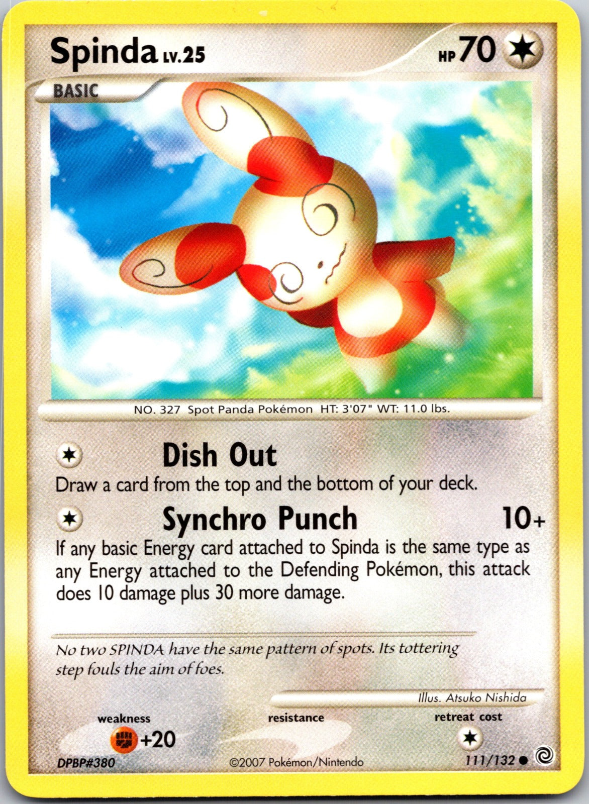 2007 Secret Wonders 111/132 Spinda LP E322
