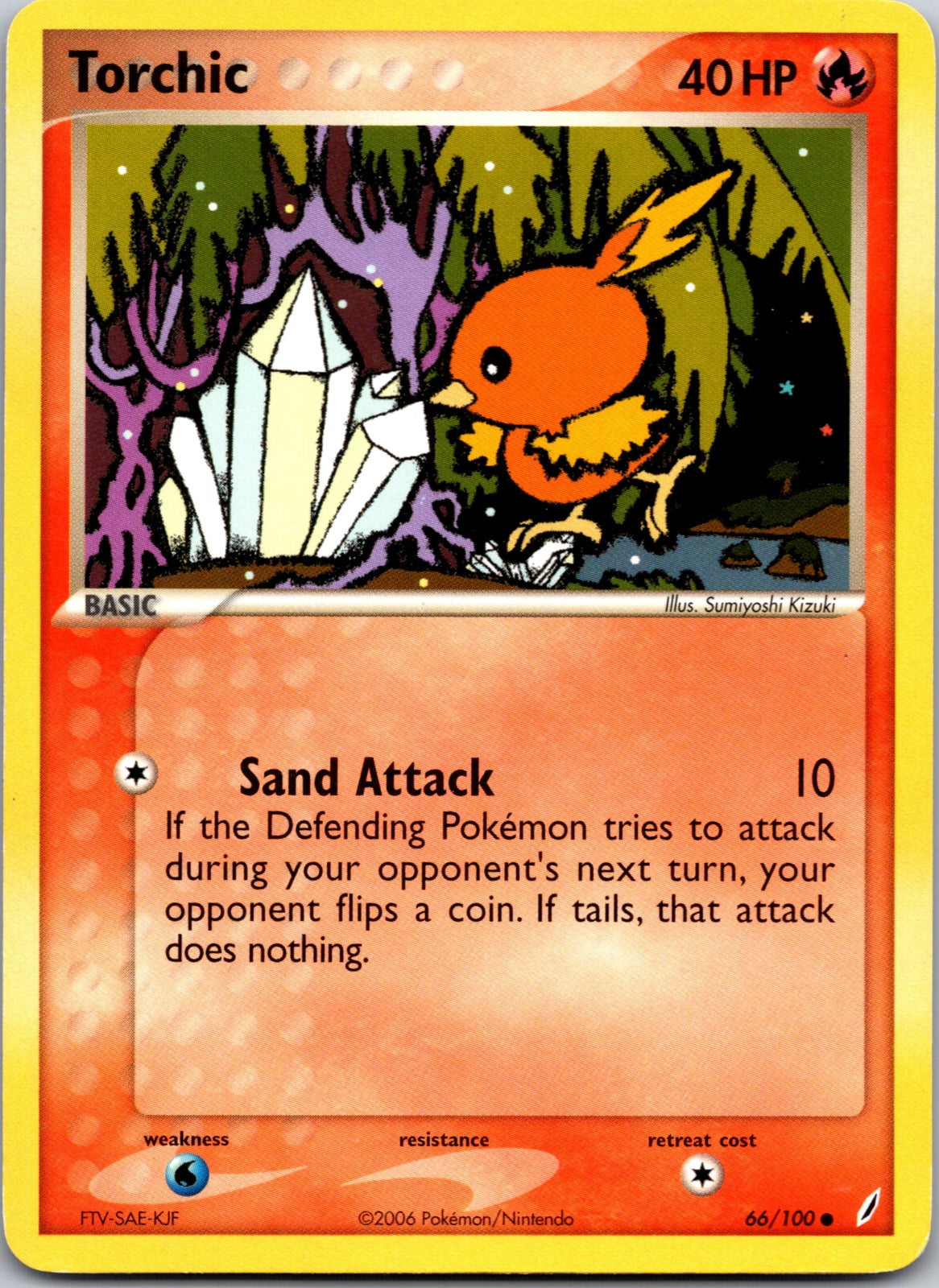 2006 Crystal Guardians 66/100 Torchic HP C274