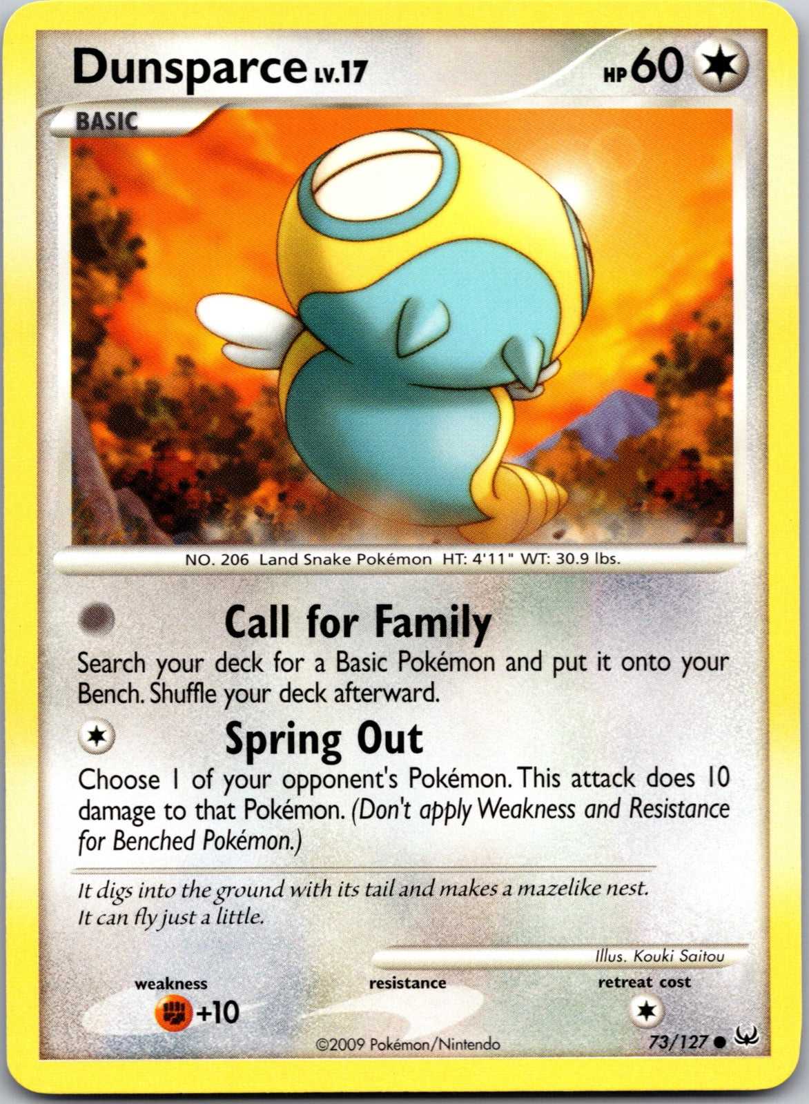 2009 Platinum 73/127 Dunsparce LP A57