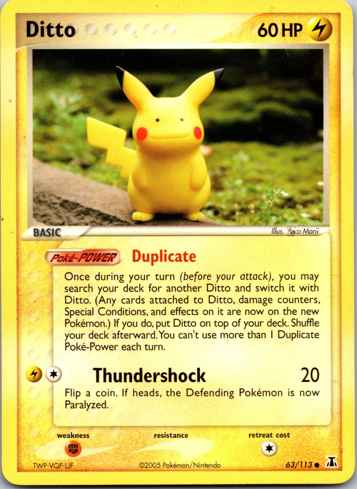 2005 Delta Species 063/113 Ditto (Pikachu) LP E273