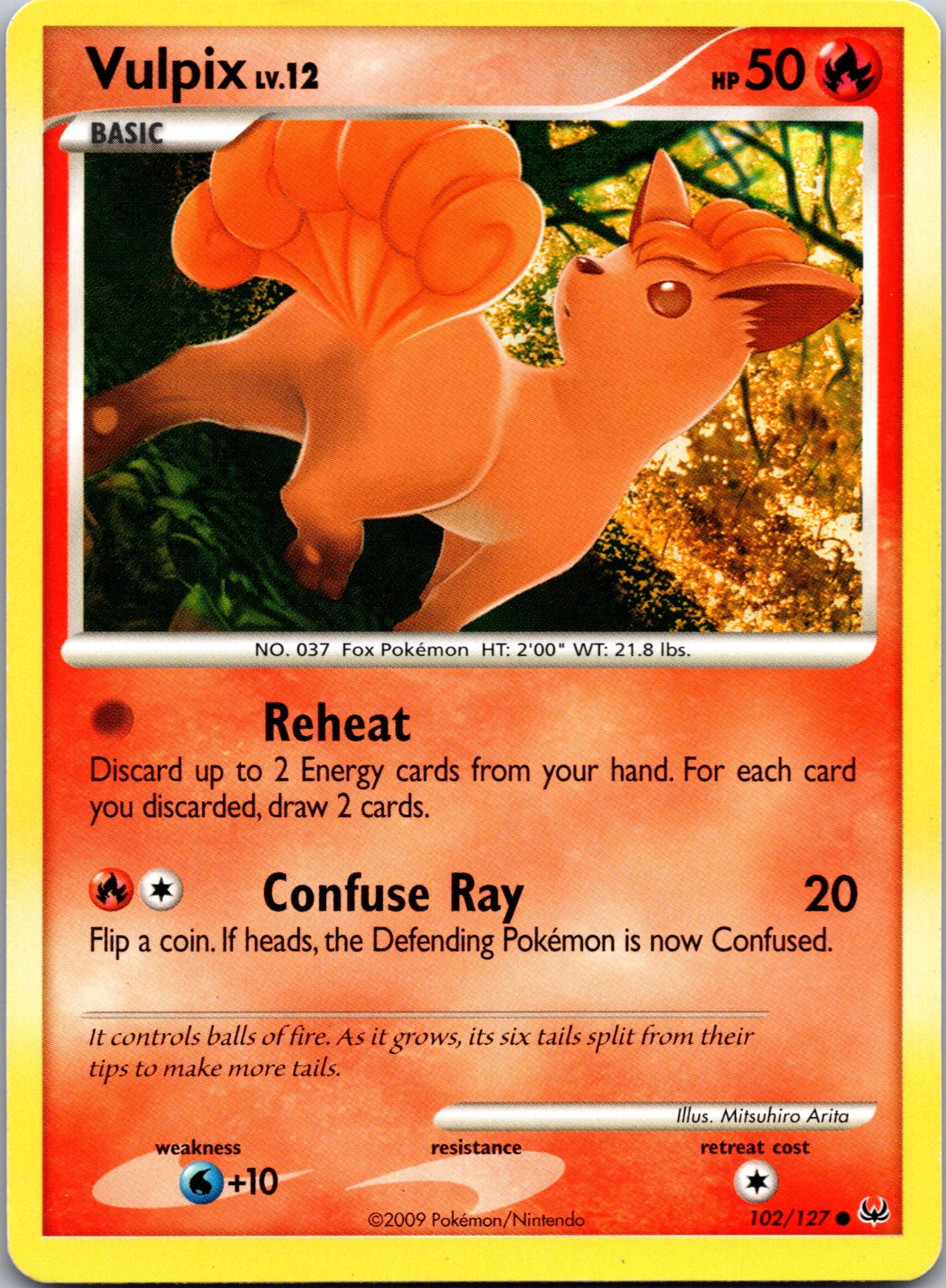 2009 Platinum 102/127 Vulpix HP C277