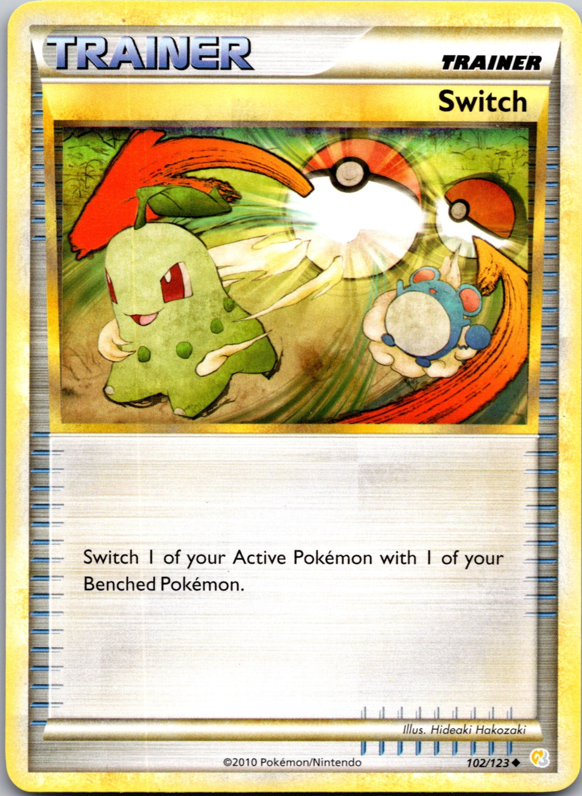 2010 HeartGold SoulSilver 102/123 Switch LP D223