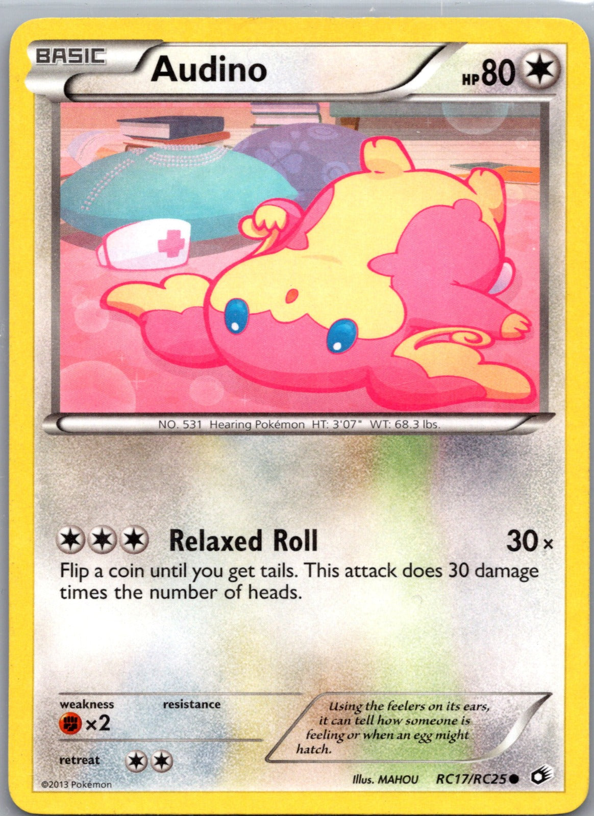 2013 Legendary Treasures: Radiant Collection RC17/RC25 Audino LP G182