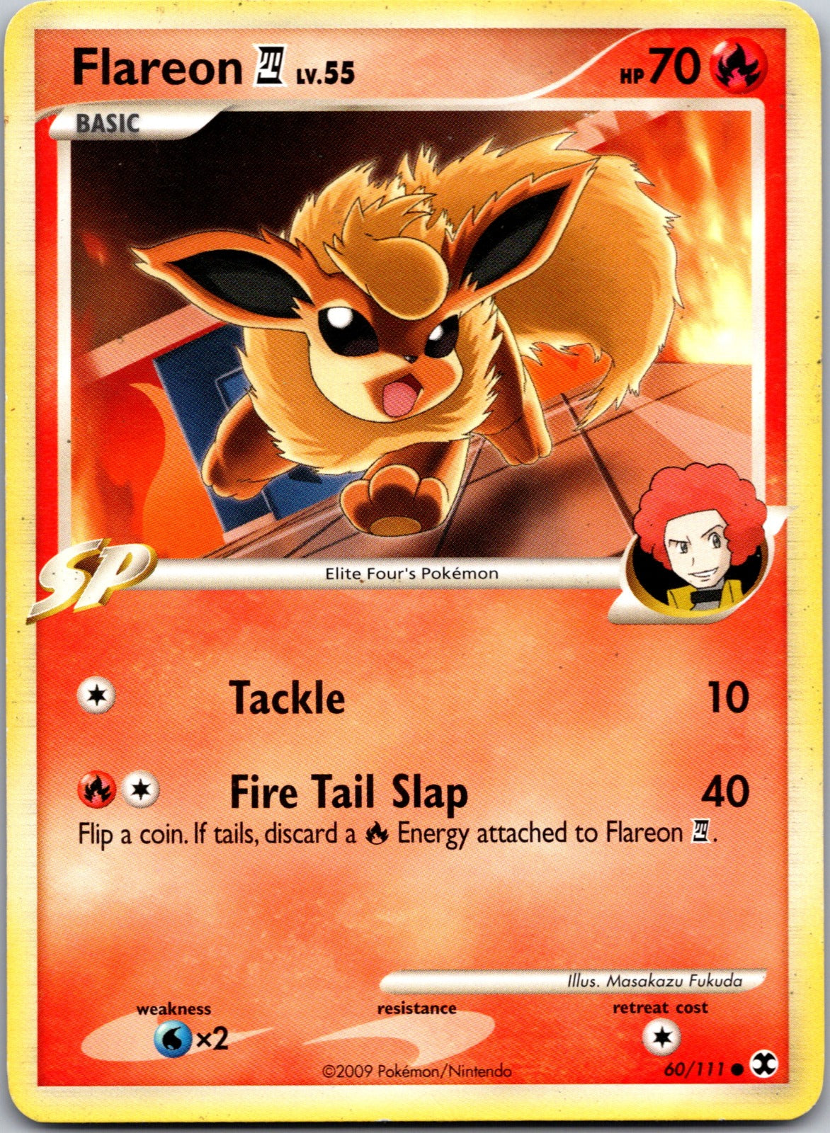 2009 Rising Rivals 60/111 Flareon E4 MP Z179