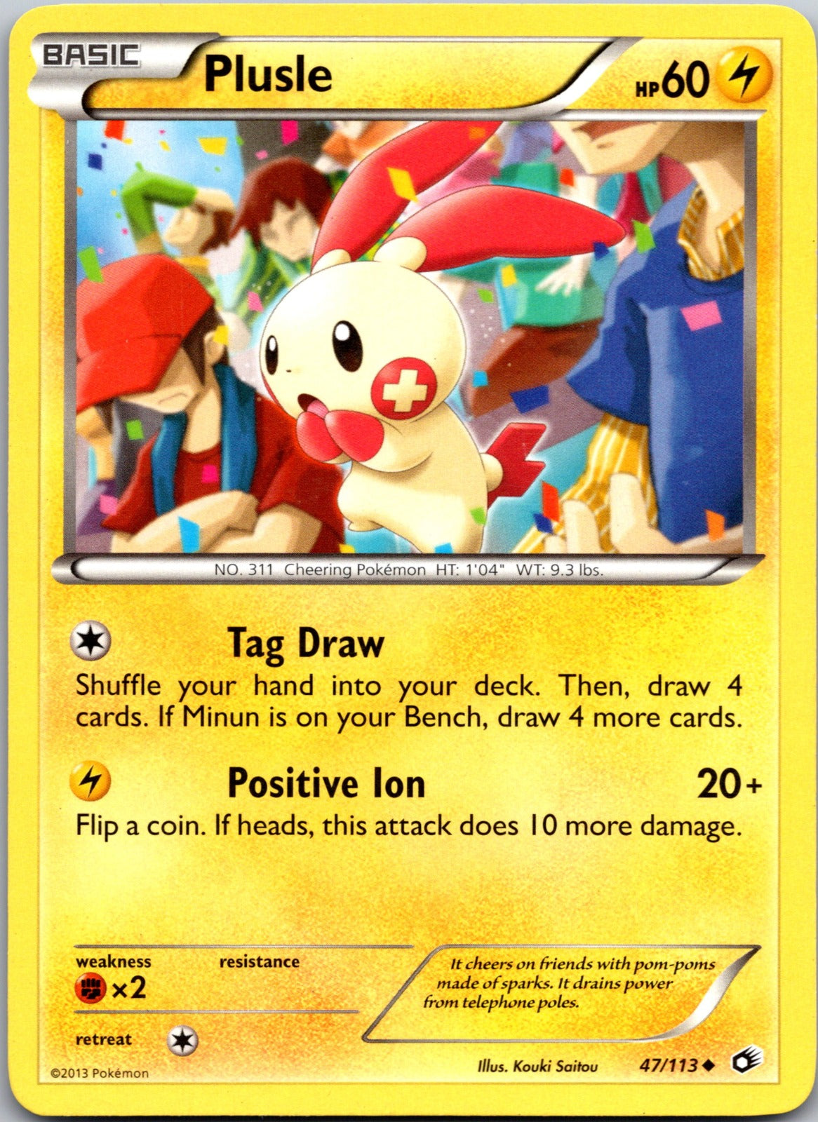 2013 Legendary Treasures 47/113 Plusle LP E159